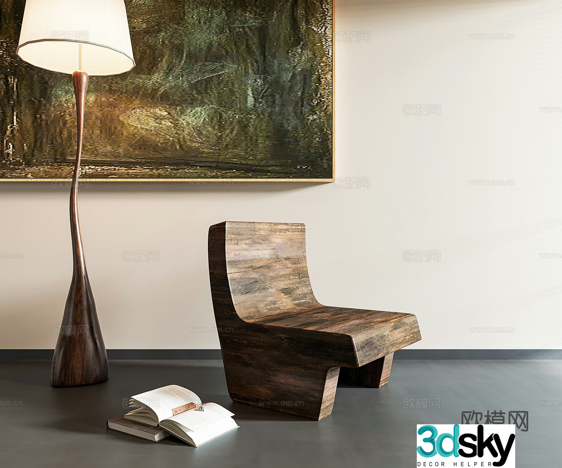 Wasabi single chair 3d model