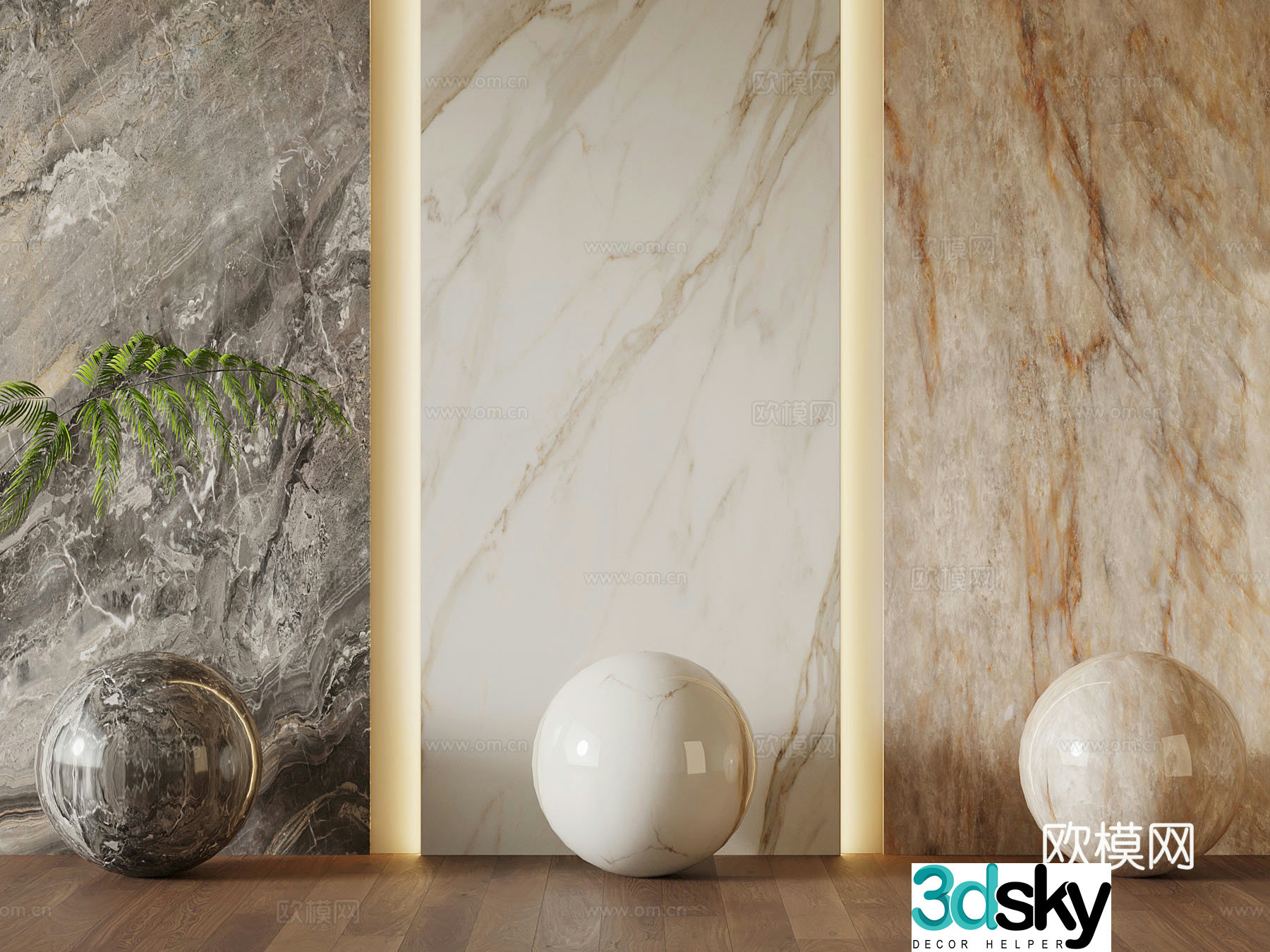 Modern ceramic tile floor tile 3d model
