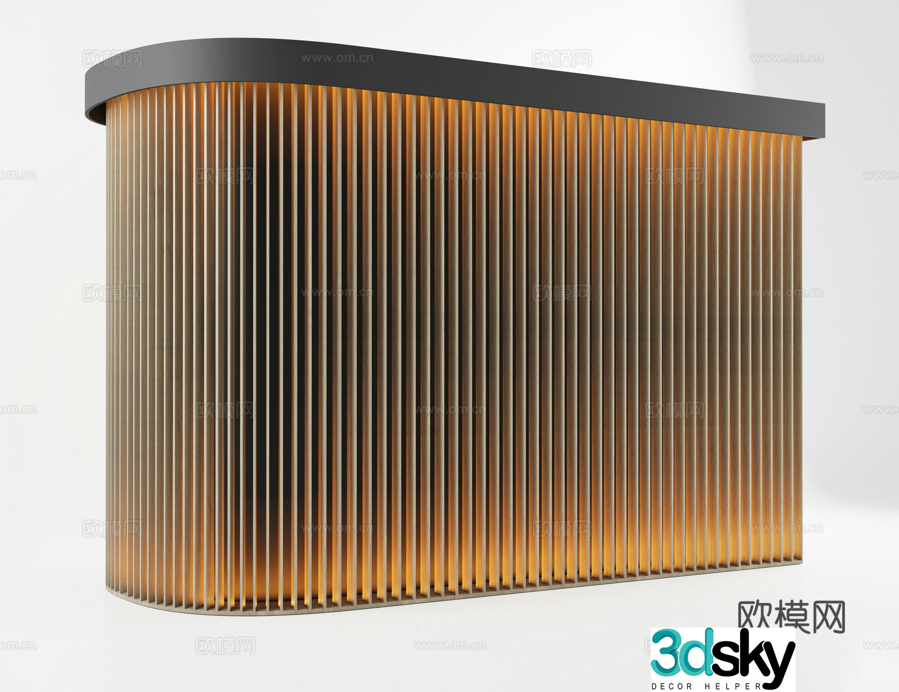 Wooden grille 3d model