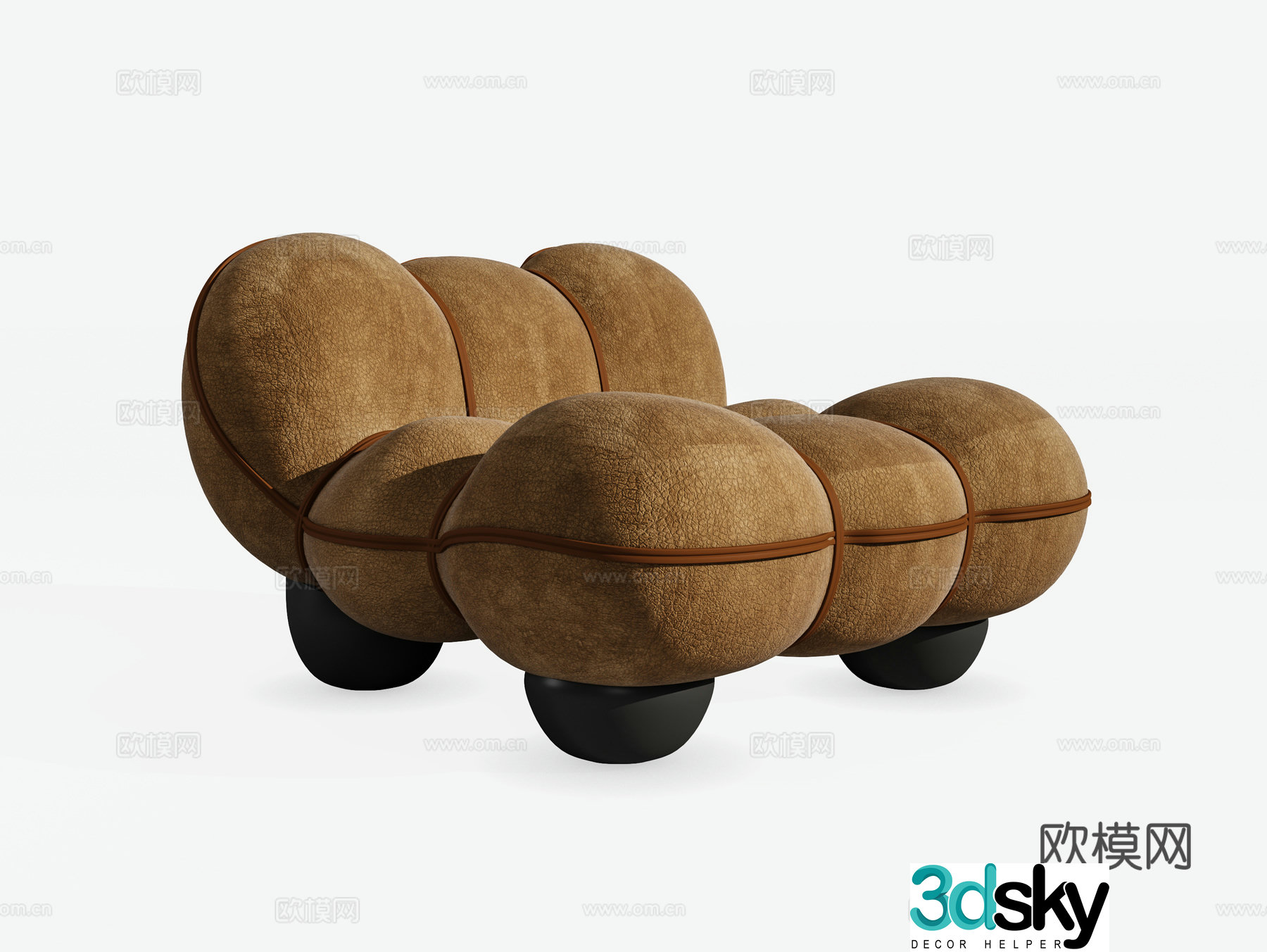 Single sofa 3d model