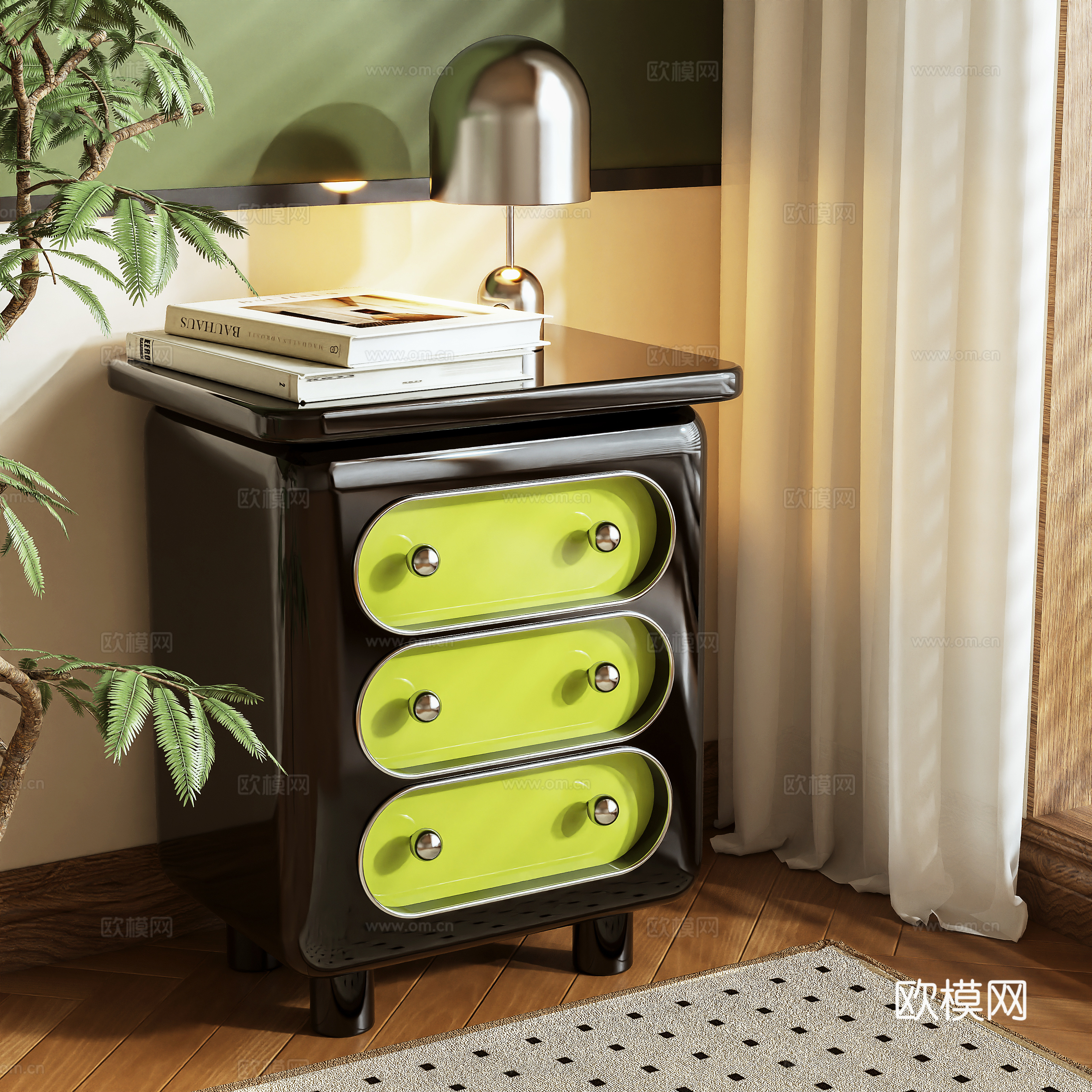 Bedside table 3d model