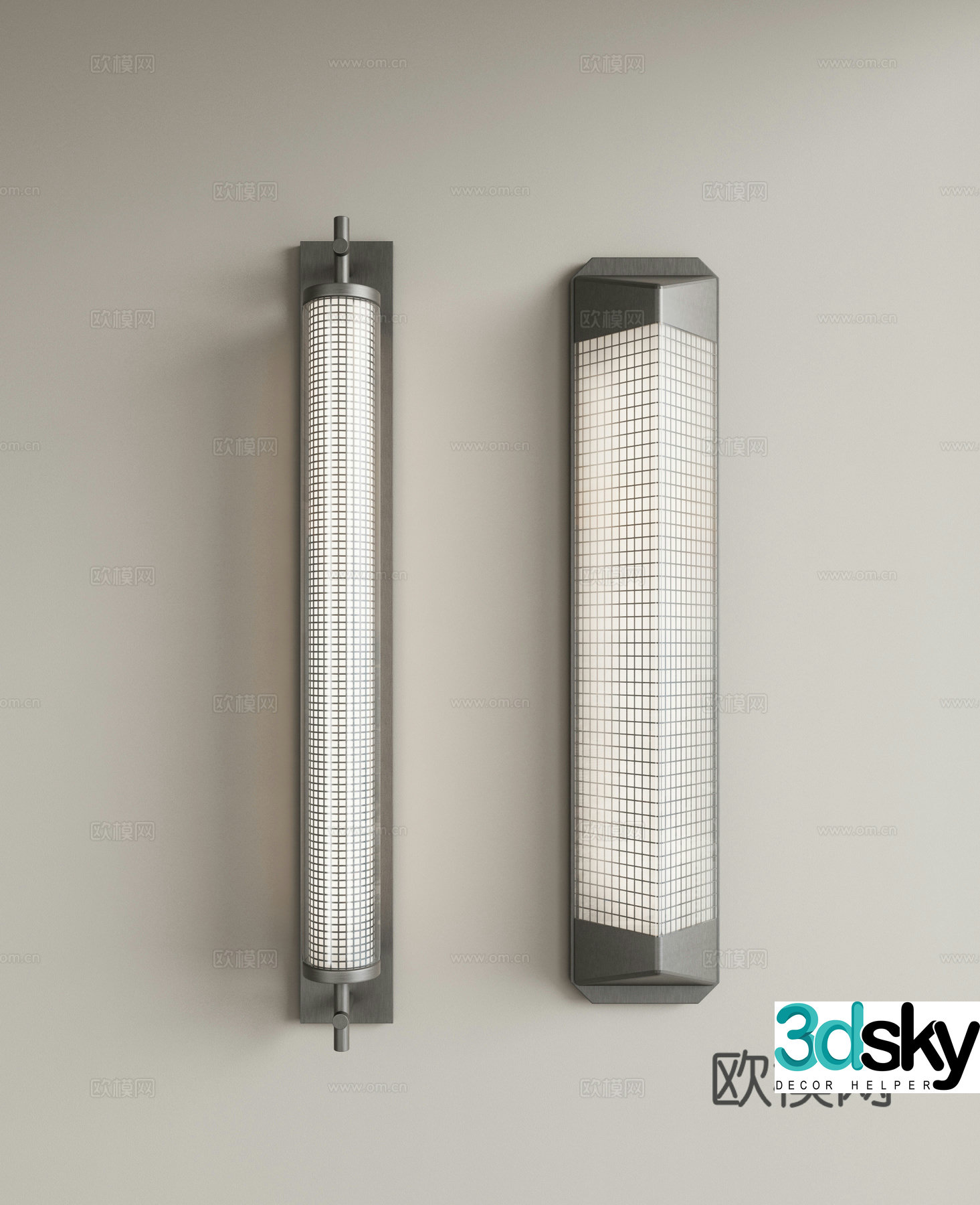 Modern metal wall lamp Long wall lamp Living room wall lamp Bedroom wall lamp Outdoor wall lamp Mirror front lamp 3D model