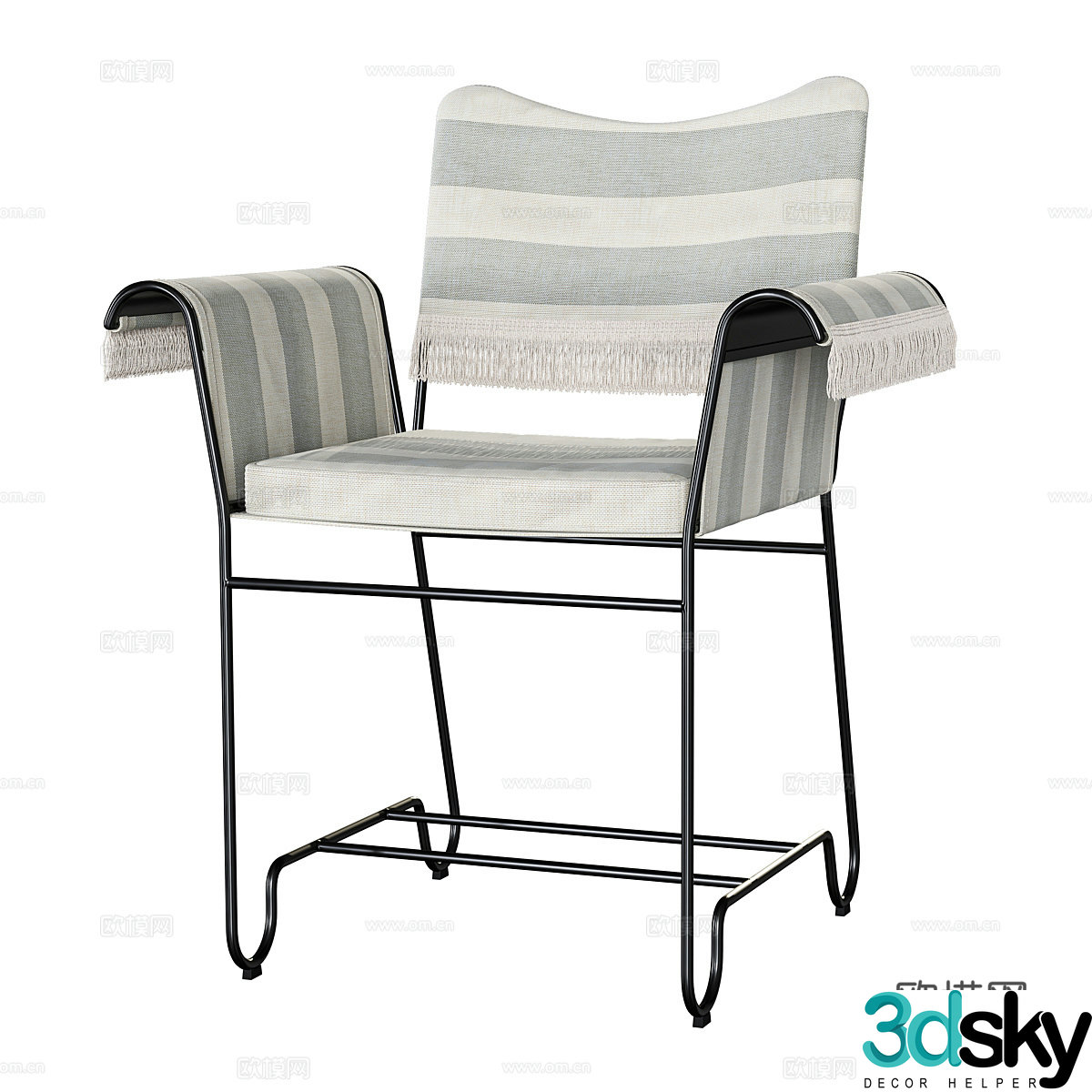 Modern art leisure chair Art dining chair Art single chair Art armchair 3d model