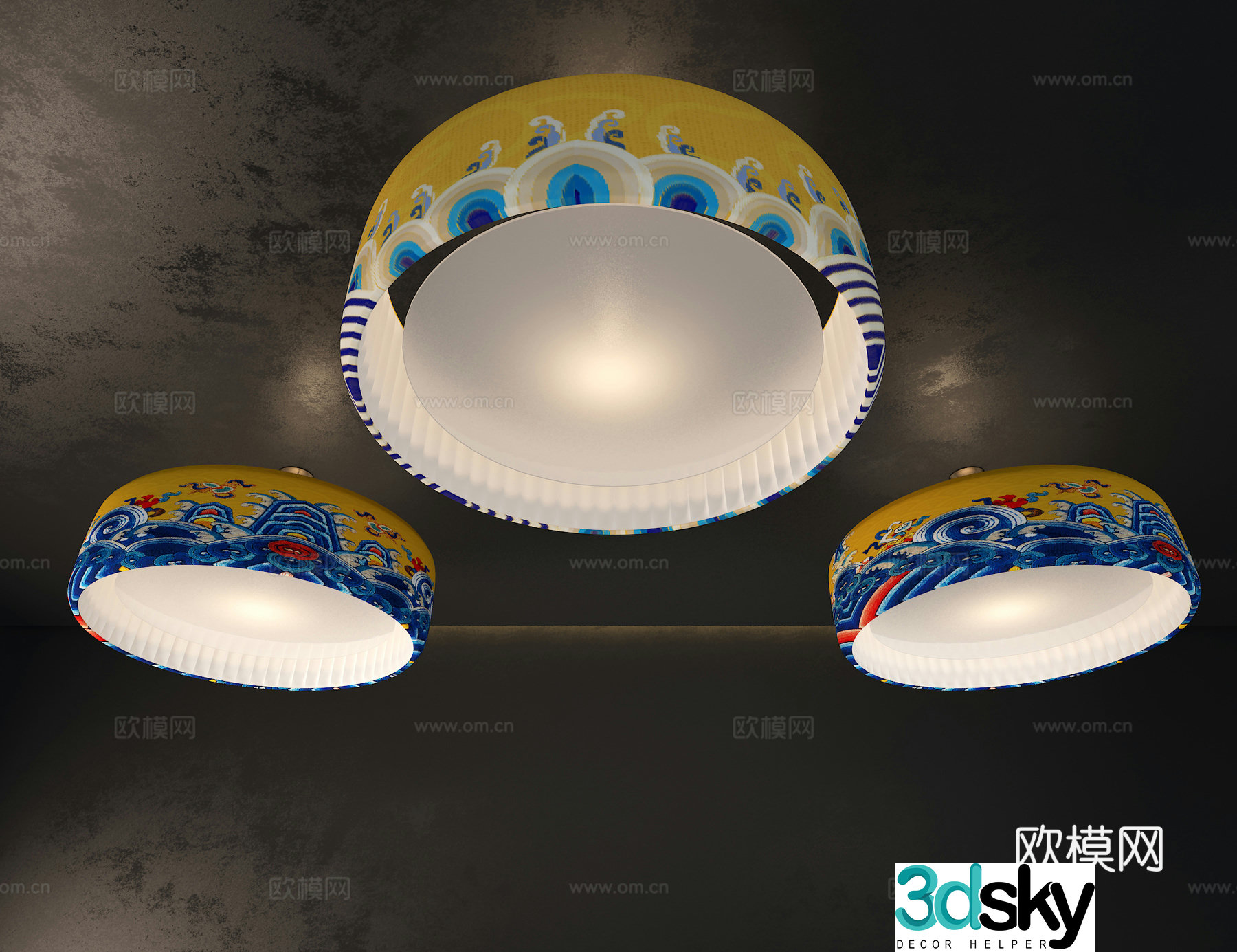 Decorative chandelier 3d model
