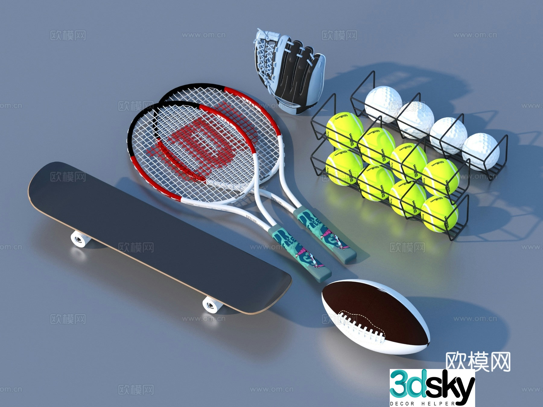 Sports Equipment Sports Equipment 3D Model