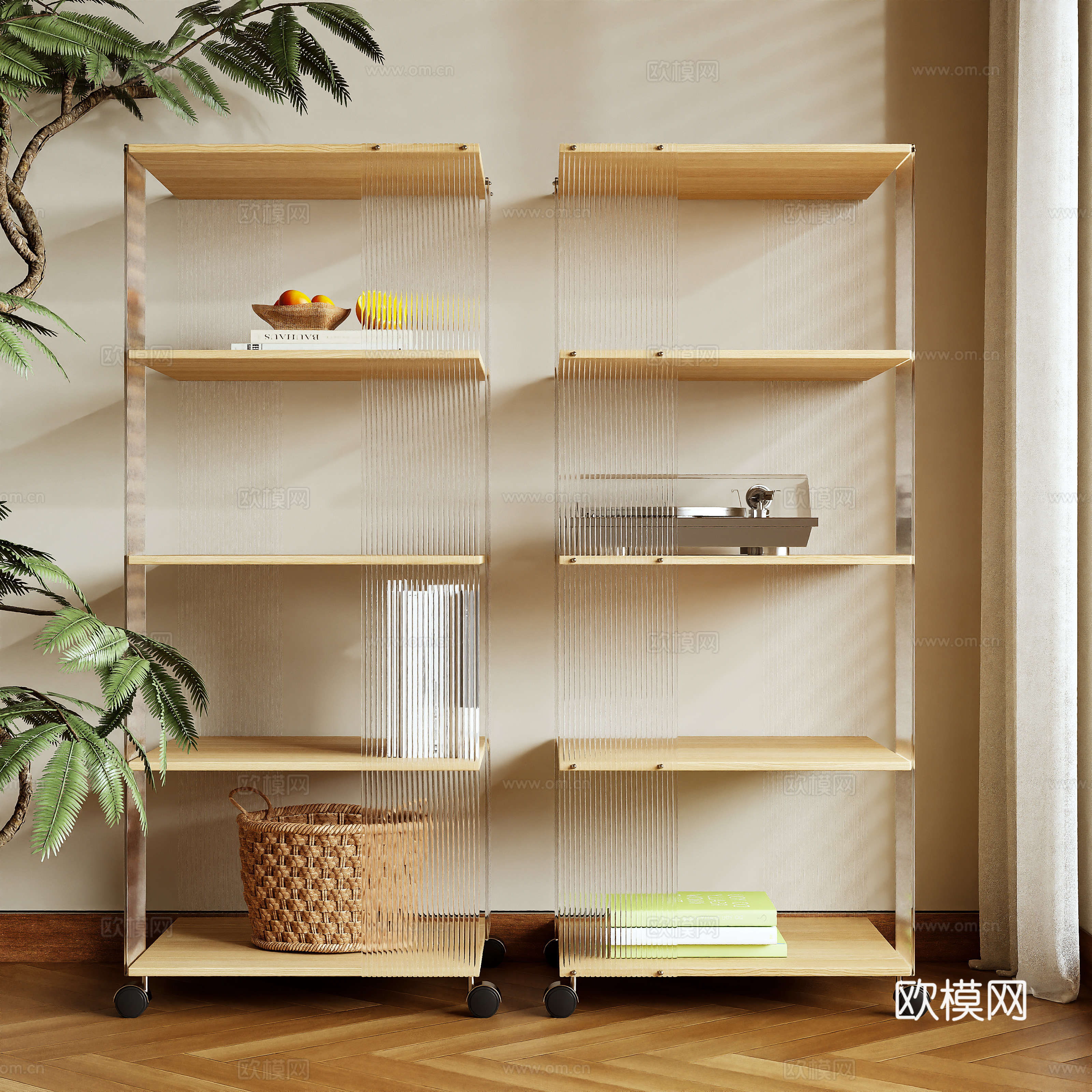 Log wind shelf 3D model