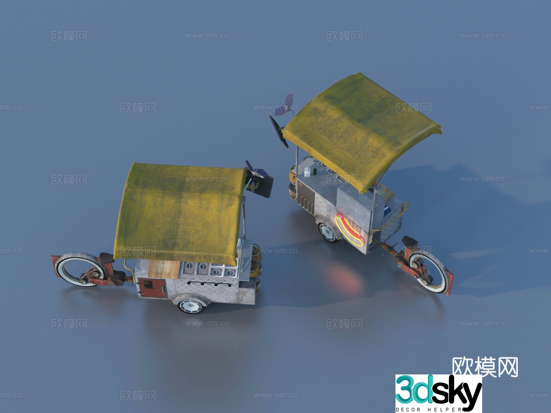 Hardware mechanical parts cabin components 3D model