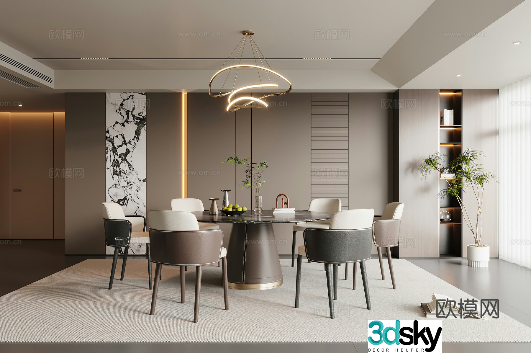 Italian restaurant 3d model