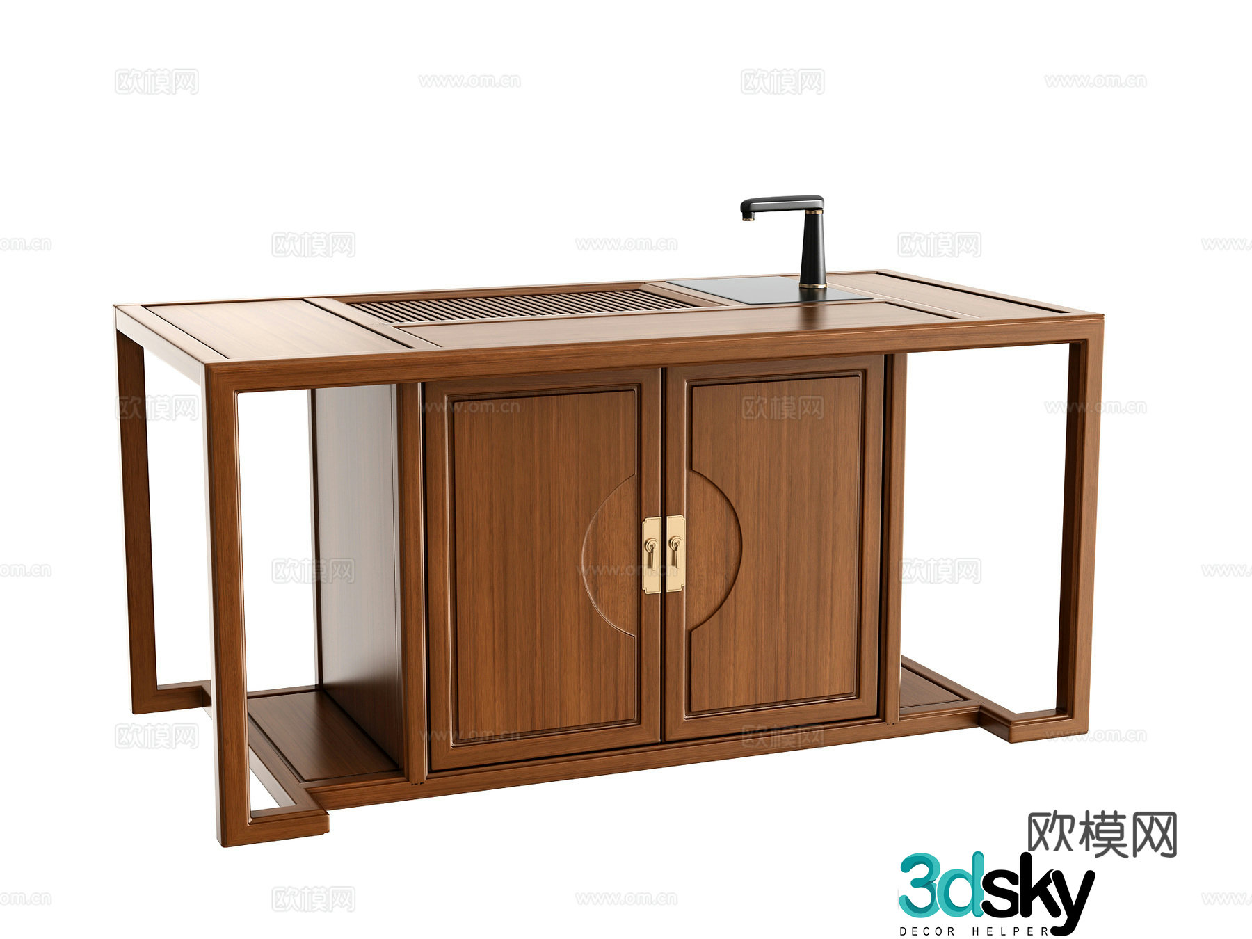 New Chinese tea table 3D model