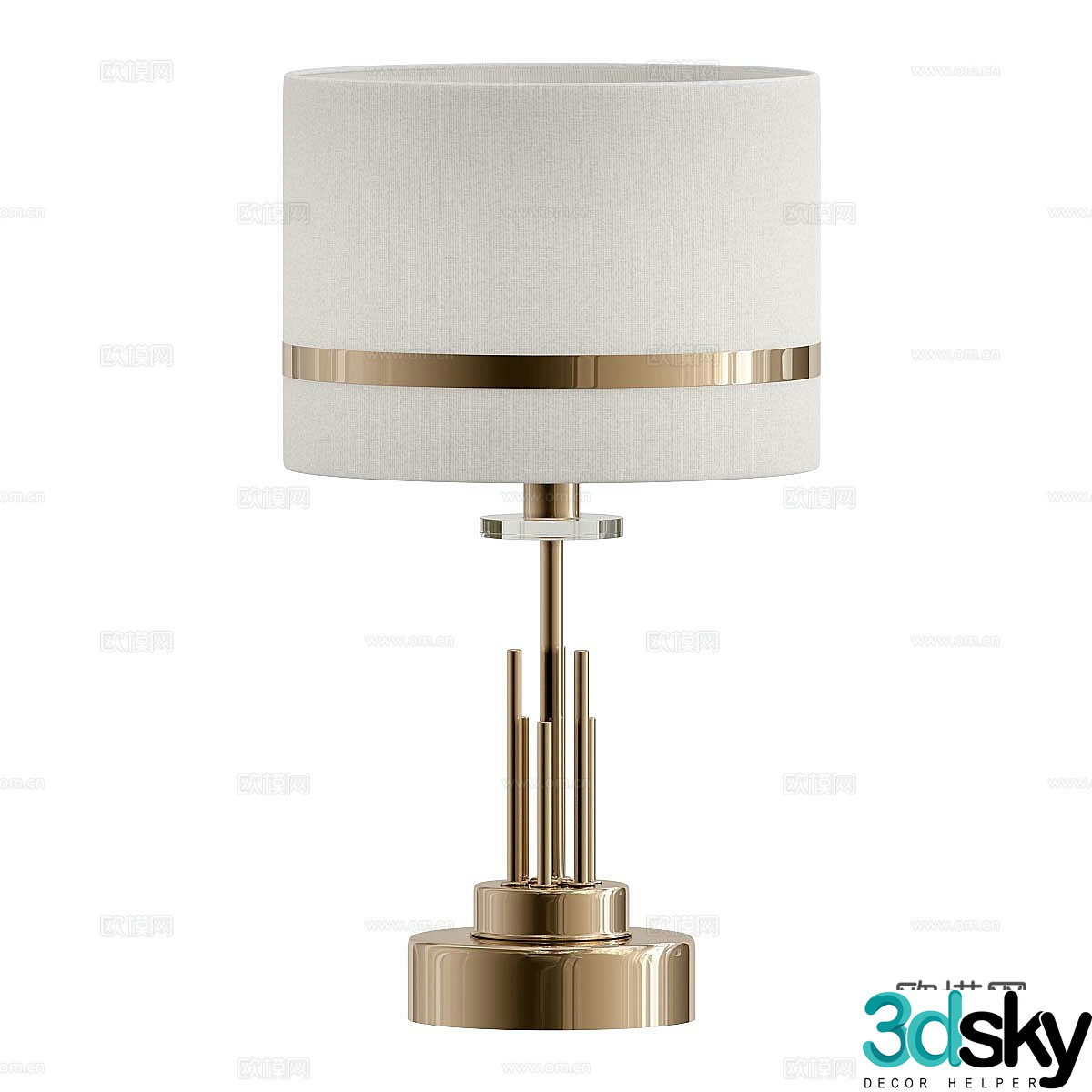 Chinese desk lamp Simple desk lamp Paper desk lamp Decorative desk lamp Art desk lamp Study desk lamp 3D model