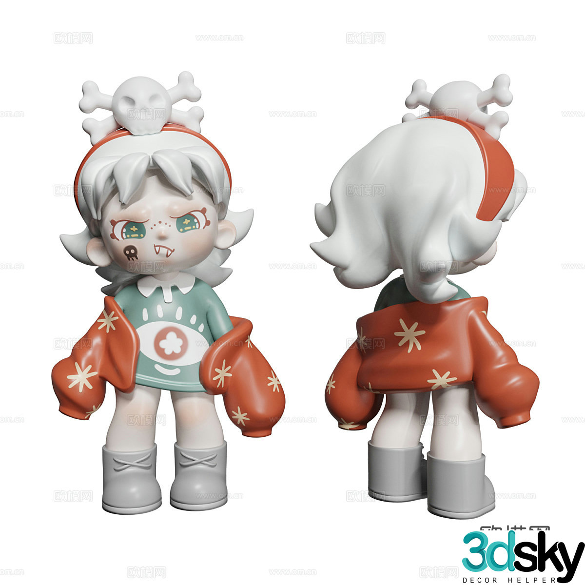 Modern Dora figure 3d model