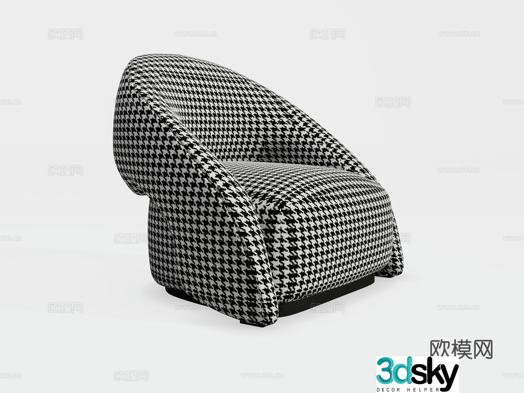 Single sofa 3d model