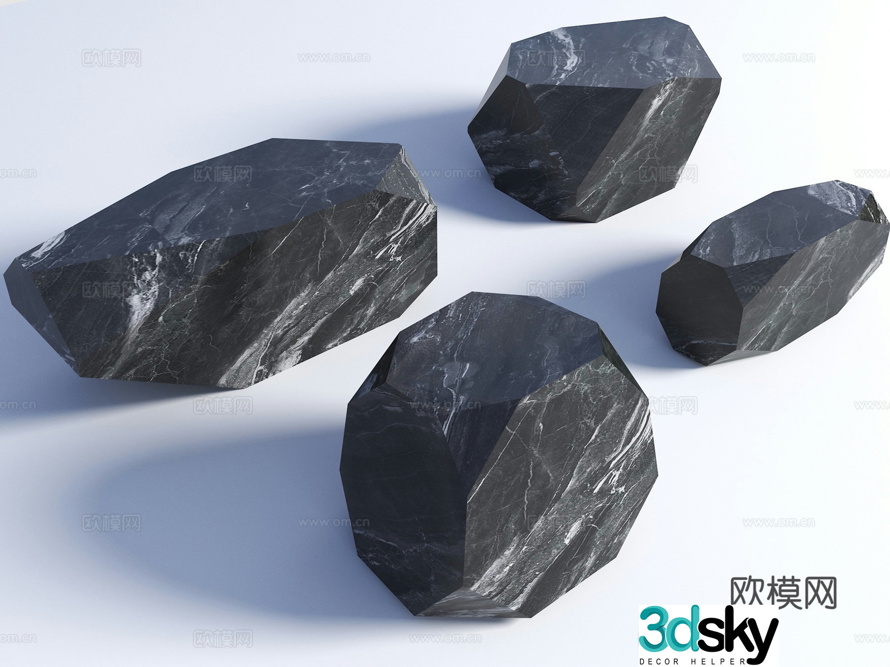 Stainless steel stool square sculpture modern sculpture theme sculpture landscape stool modern stool 3d model
