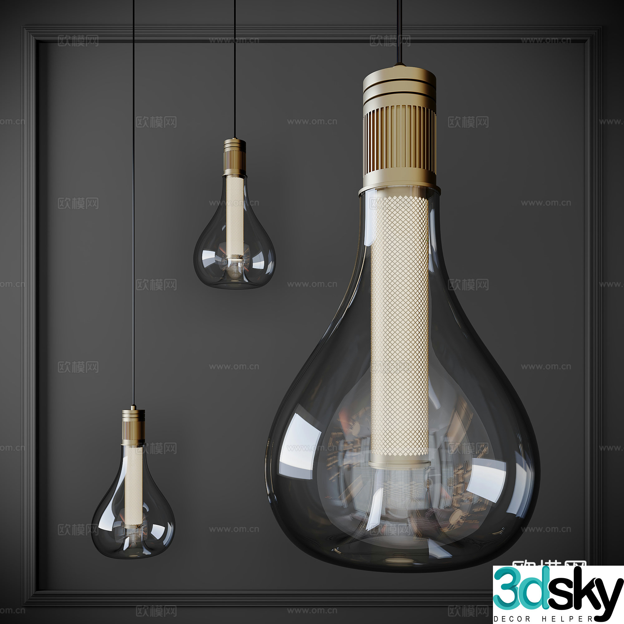 Chandelier Small Chandelier Glass Chandelier Bedside Chandelier Art Chandelier Restaurant Chandelier 3D Model
