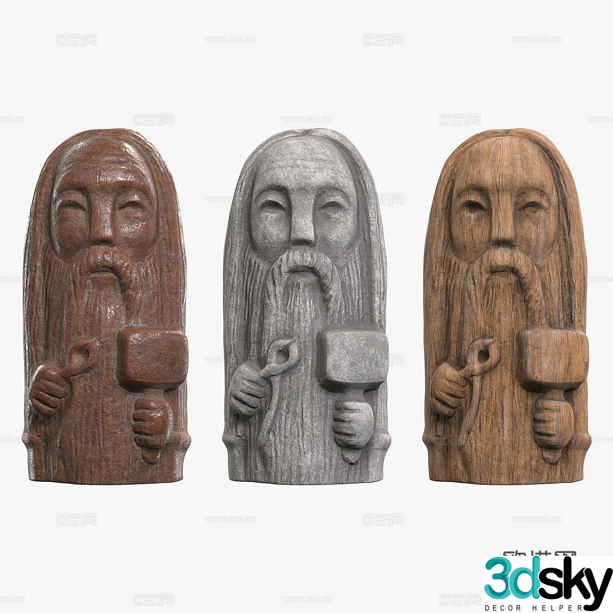 American Svarogue statue 3d model