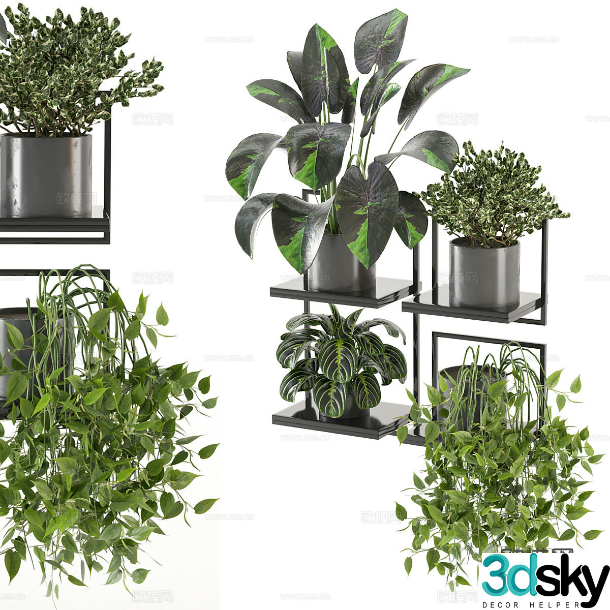 Plant potted plant stand 3D model
