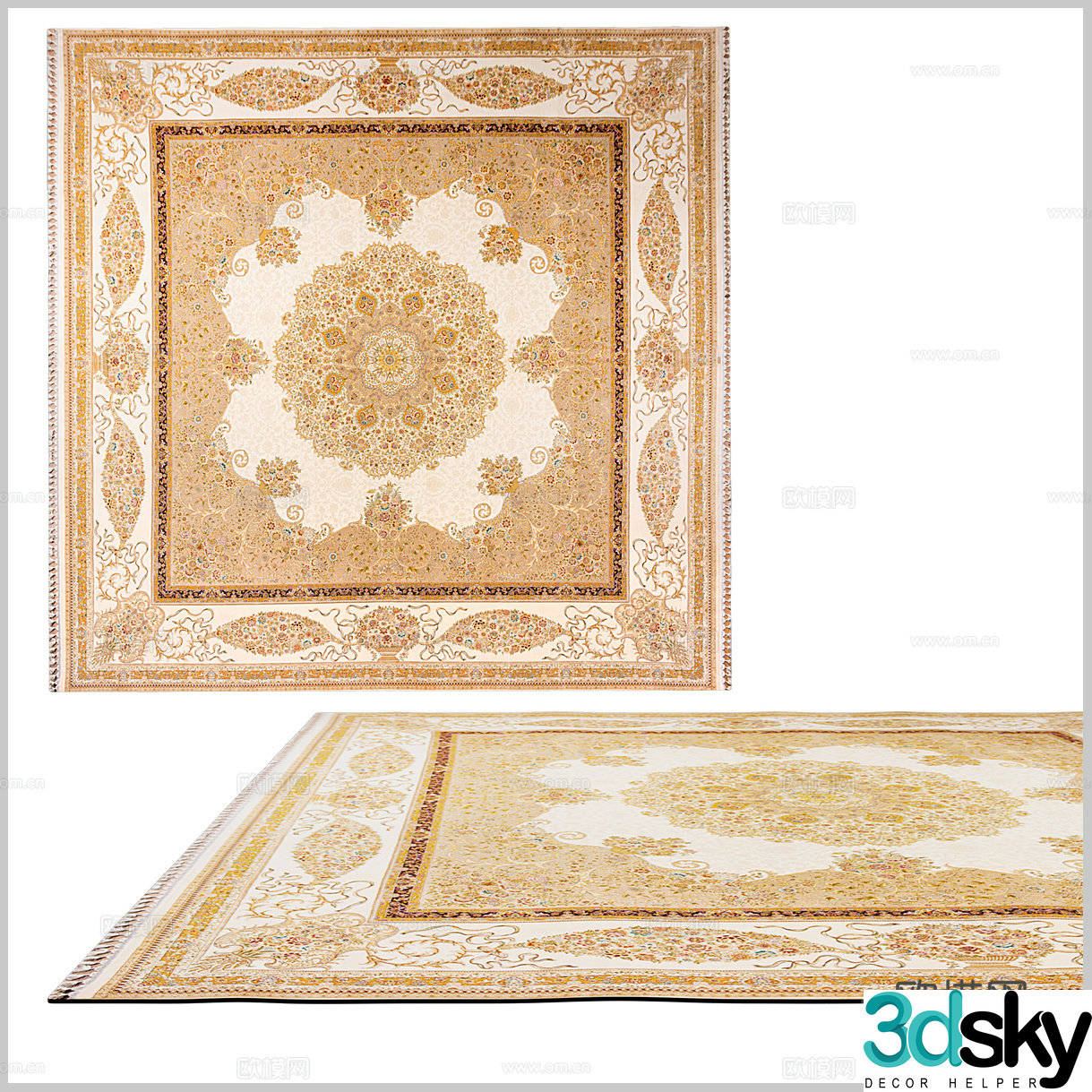 American carpet European carpet Classical carpet B&B carpet Southeast Asian carpet Retro carpet 3d model