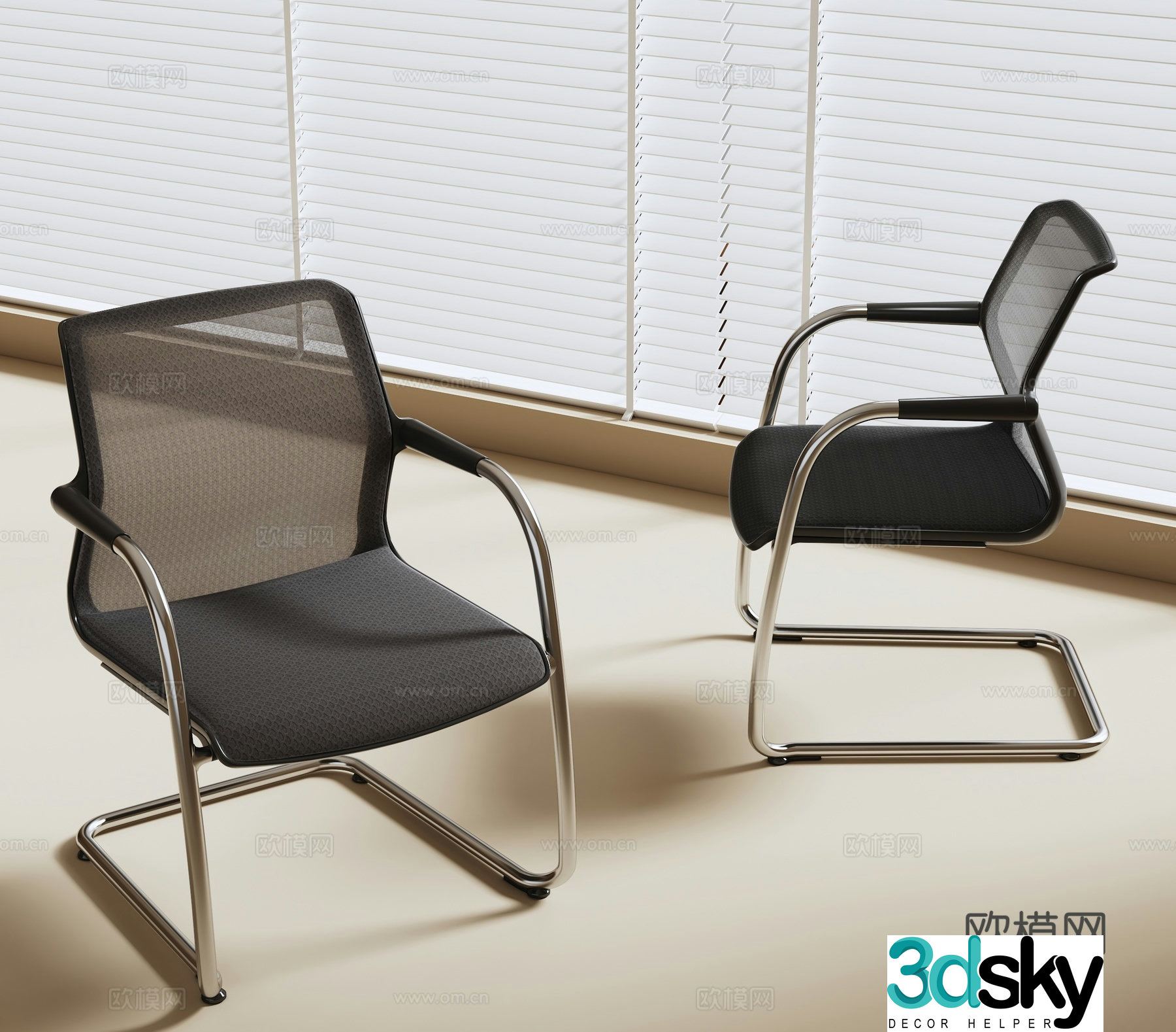 Modern office chair 3d model