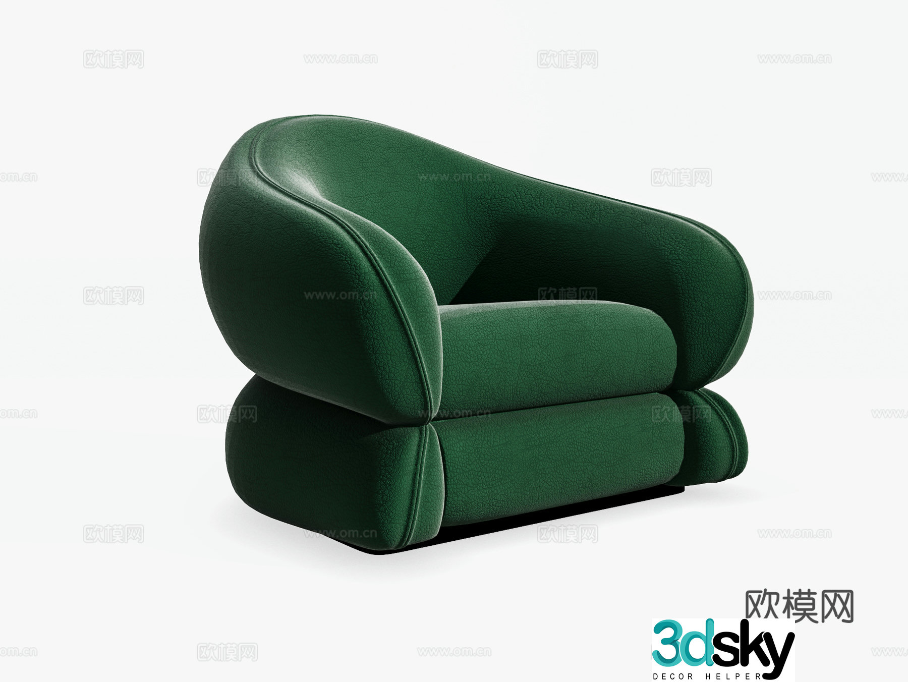 Single sofa 3d model