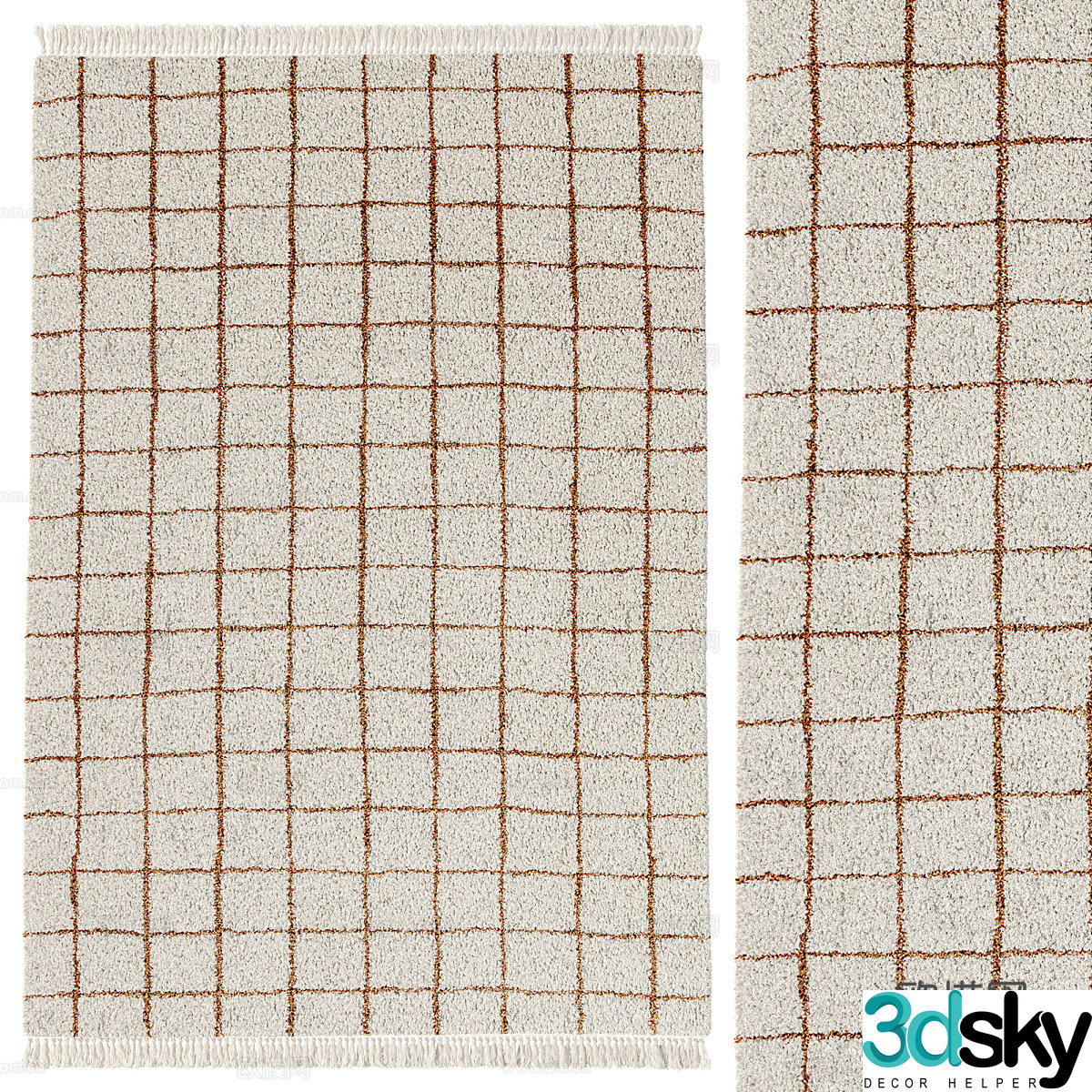 Square carpet 3d model
