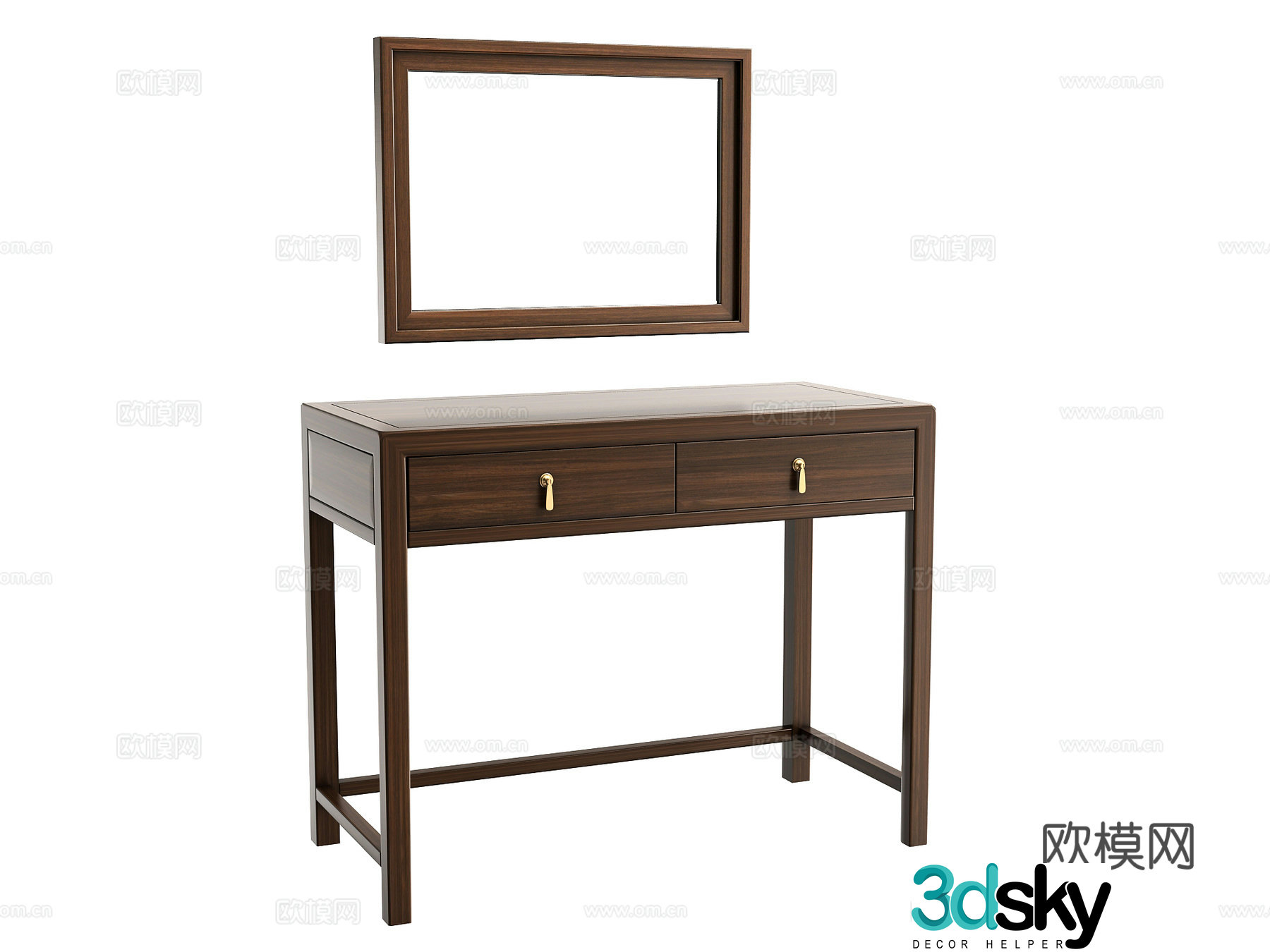 New Chinese dressing table 3D model