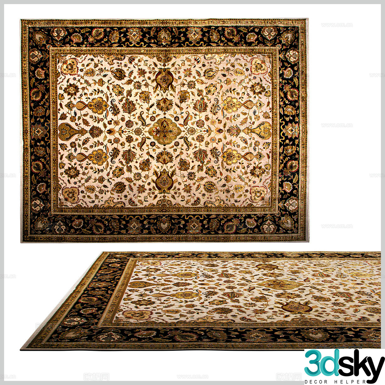 American carpet European carpet Classical carpet B&B carpet Southeast Asian carpet Retro carpet 3d model