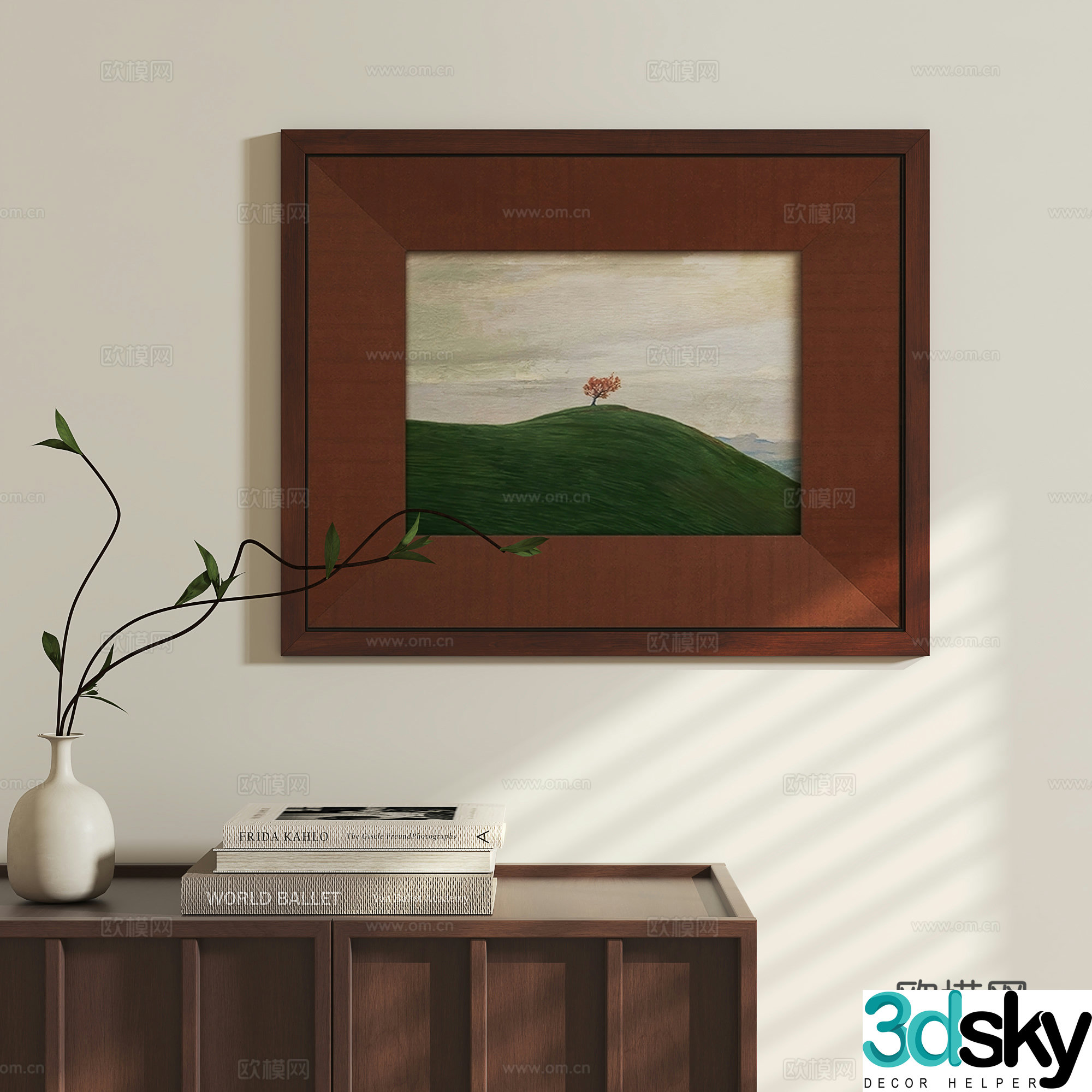 French medieval style hang painting 3D model
