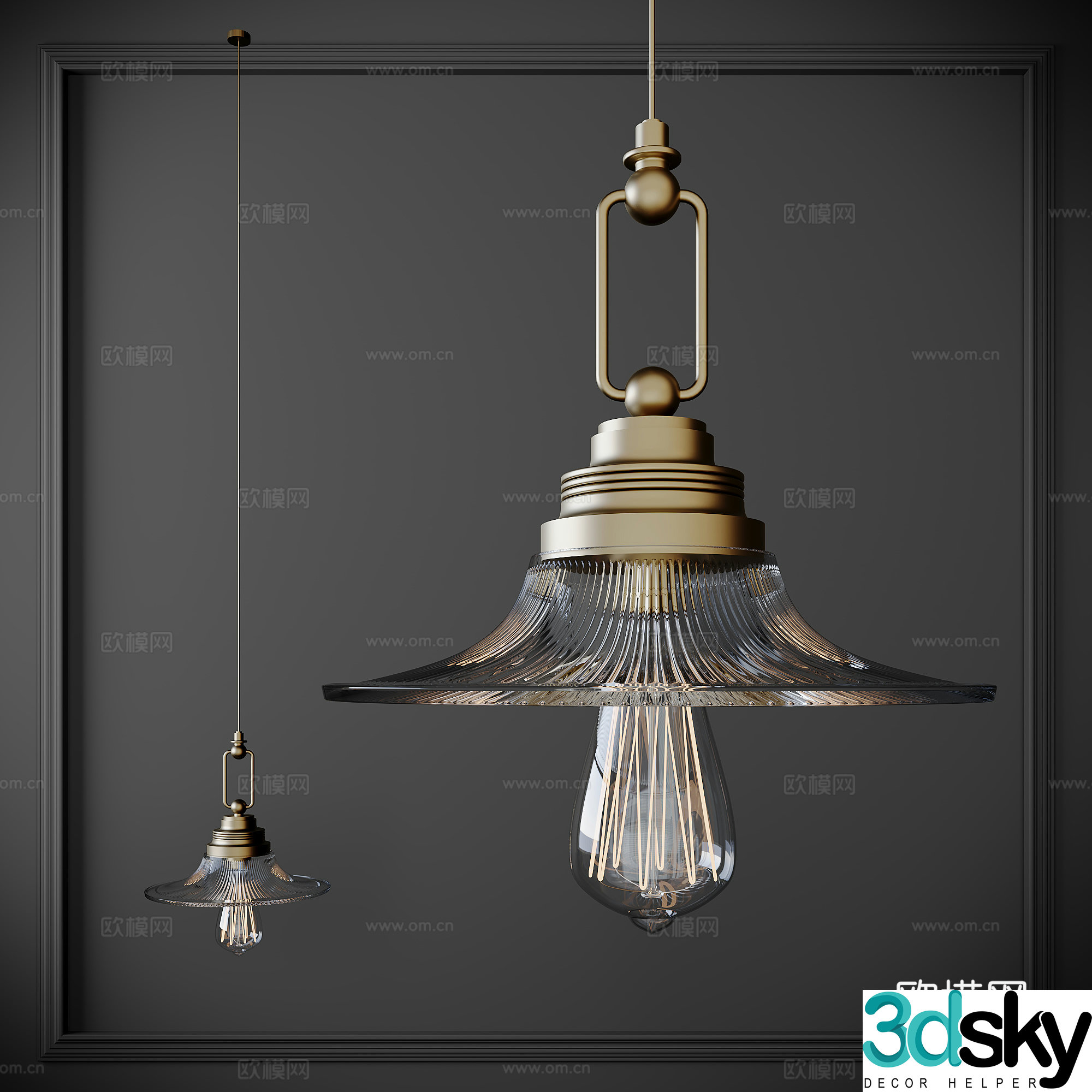 Chandelier Small Chandelier Glass Chandelier Bedside Chandelier Art Chandelier Restaurant Chandelier 3D Model