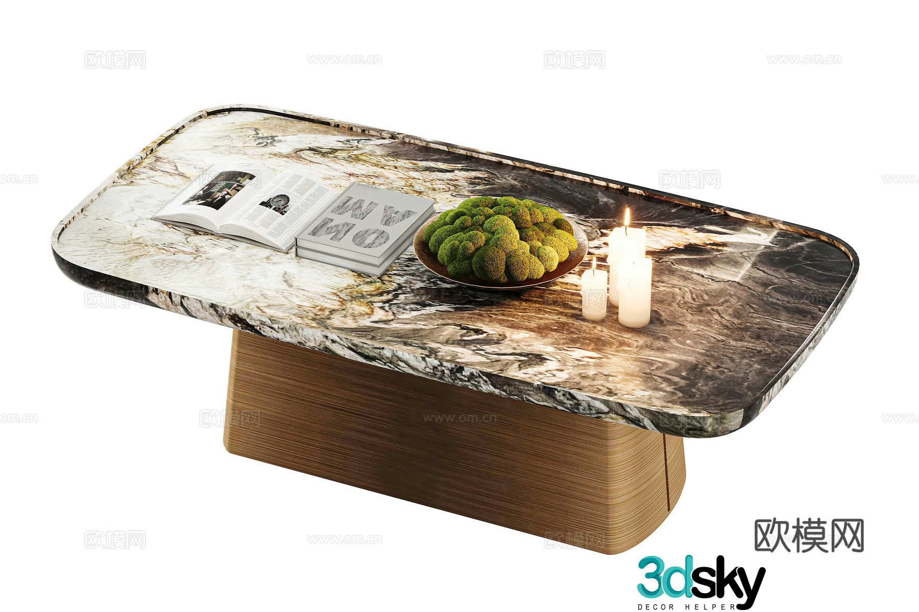 Modern light luxury coffee table 3D model