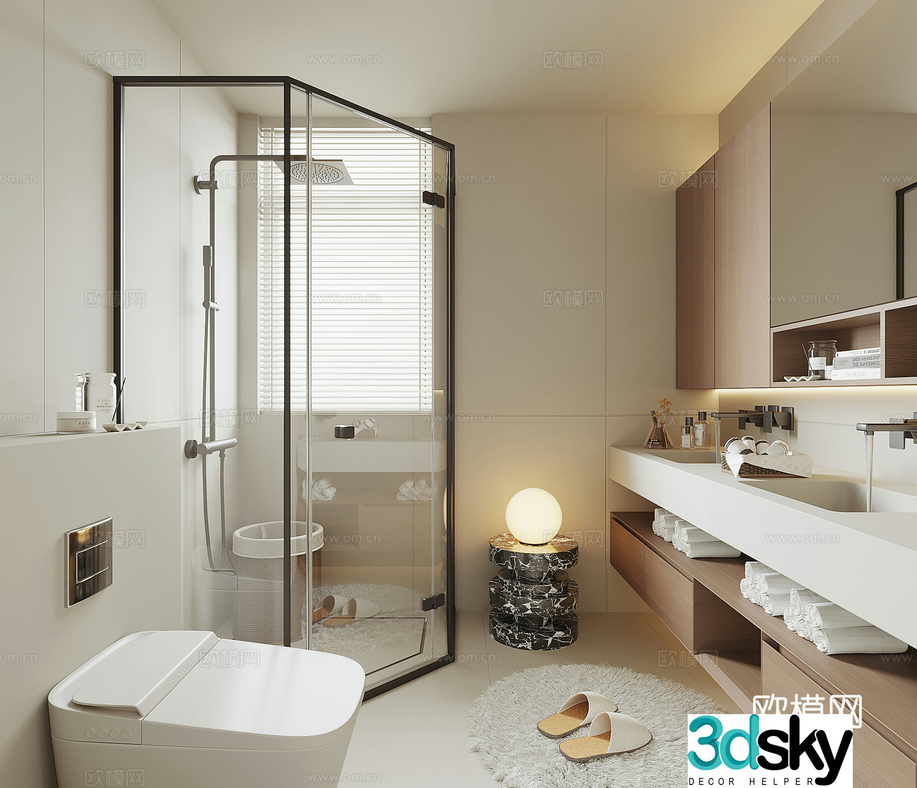 Modern bathroom 3d model