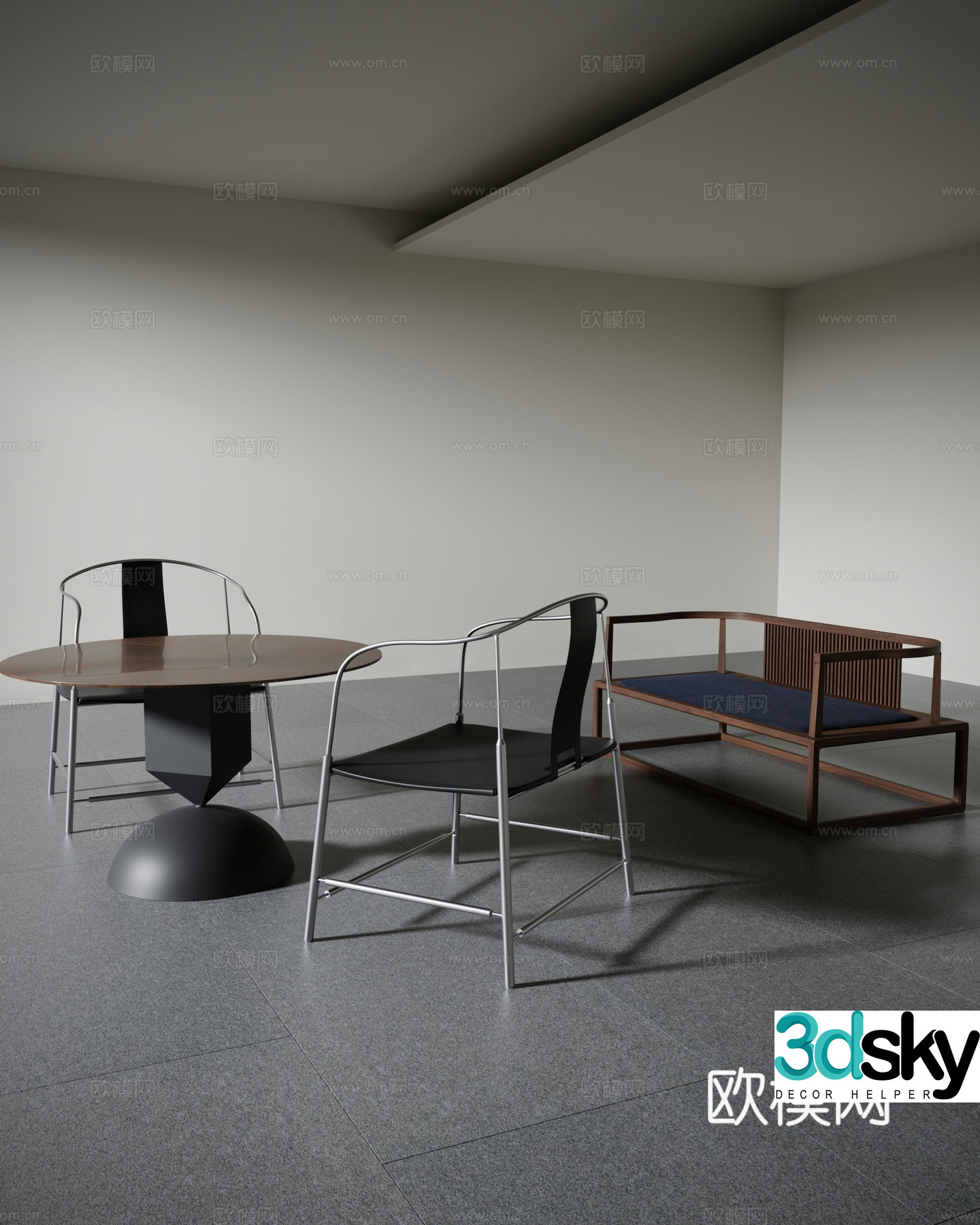 New Chinese table combination 3D model