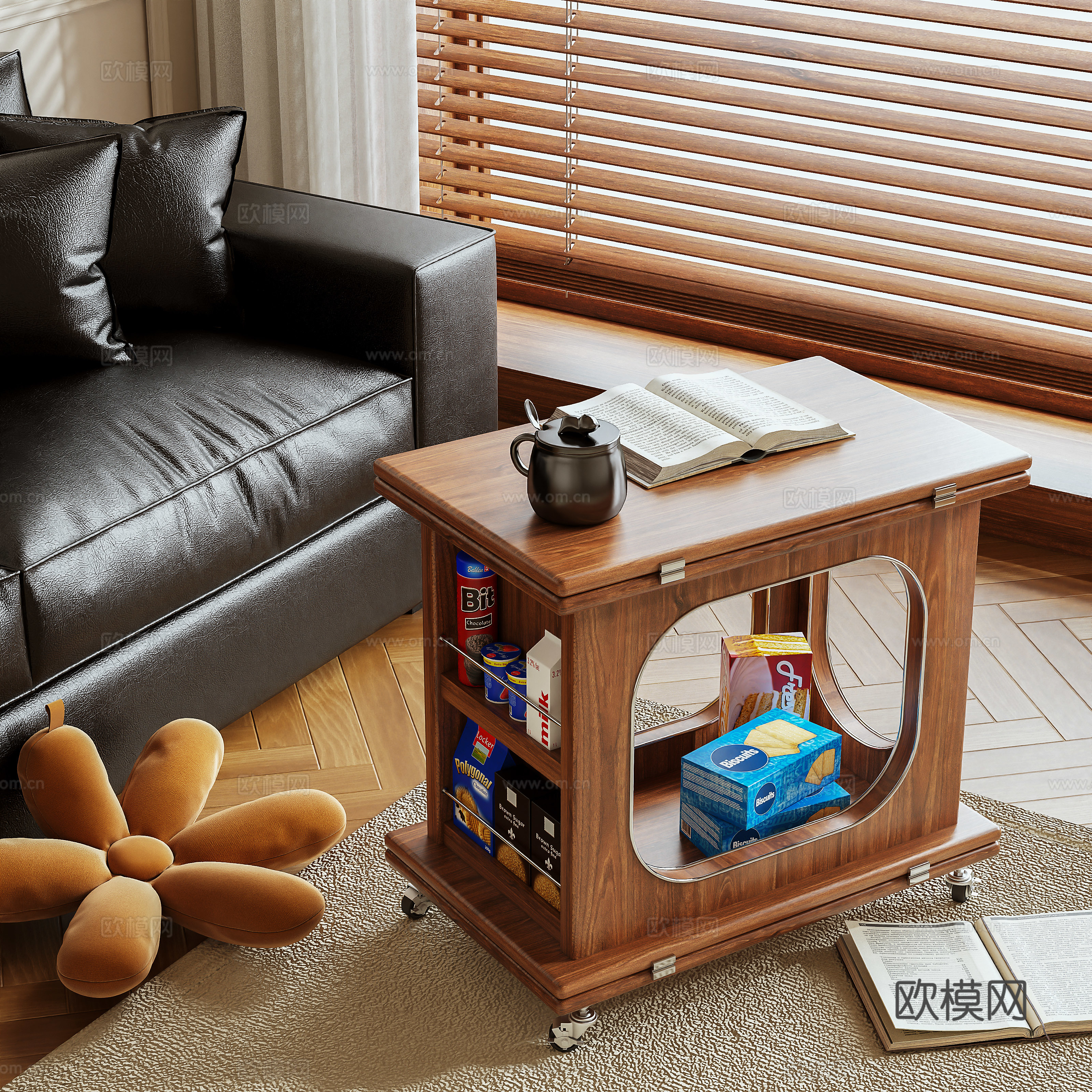 Side table Coffee table 3d model