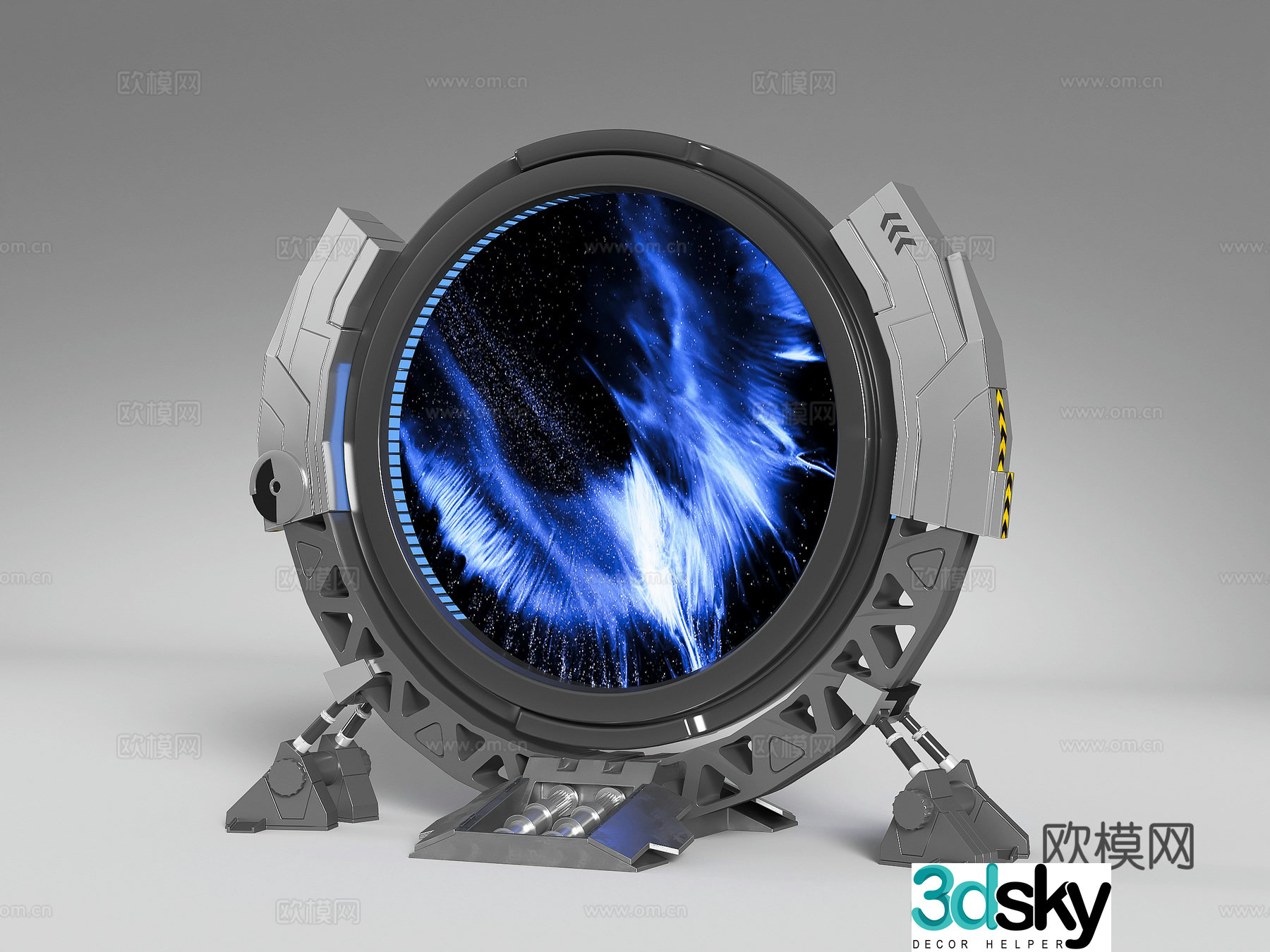 Modern display screen exhibition hall screen interactive device ornament 3D model