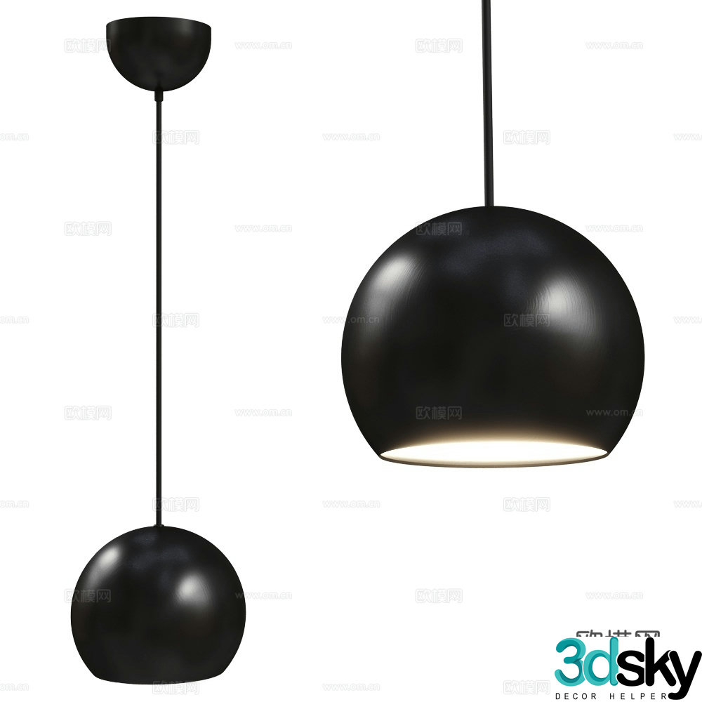 Valaisin modern chandeliers Nordic chandeliers spherical chandeliers bar chandeliers dining 3d model