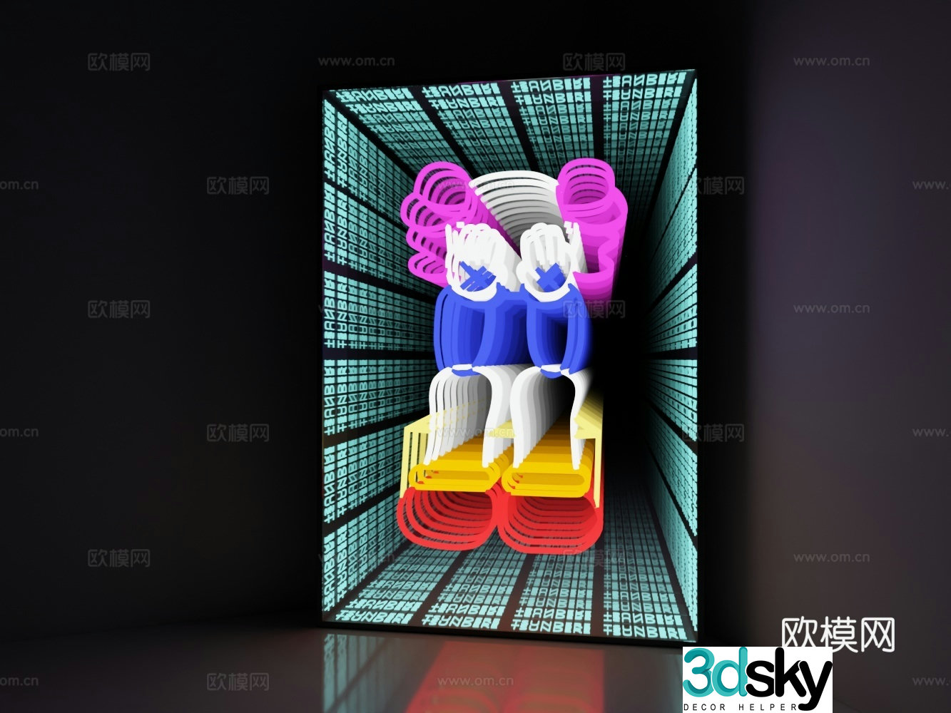 Modern internet celebrity abyss mirror 3D model