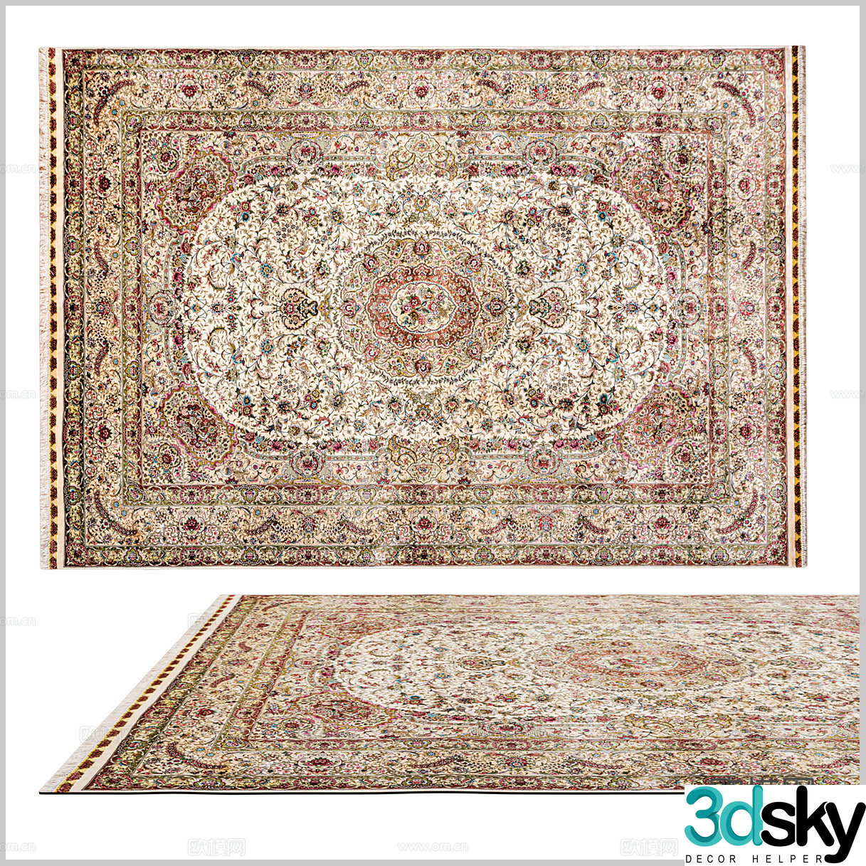 American carpet European carpet Classical carpet B&B carpet Southeast Asian carpet Retro carpet 3d model