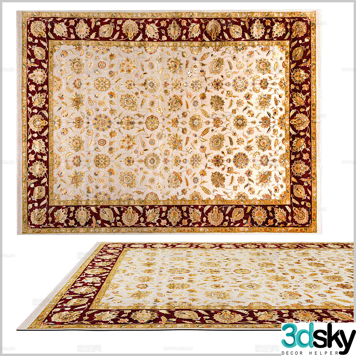 American carpet European carpet Classical carpet B&B carpet Southeast Asian carpet Retro carpet 3d model