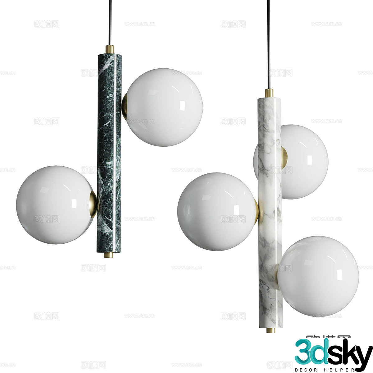 New Chinese light luxury Lampatron Gervin chandelier 3D model
