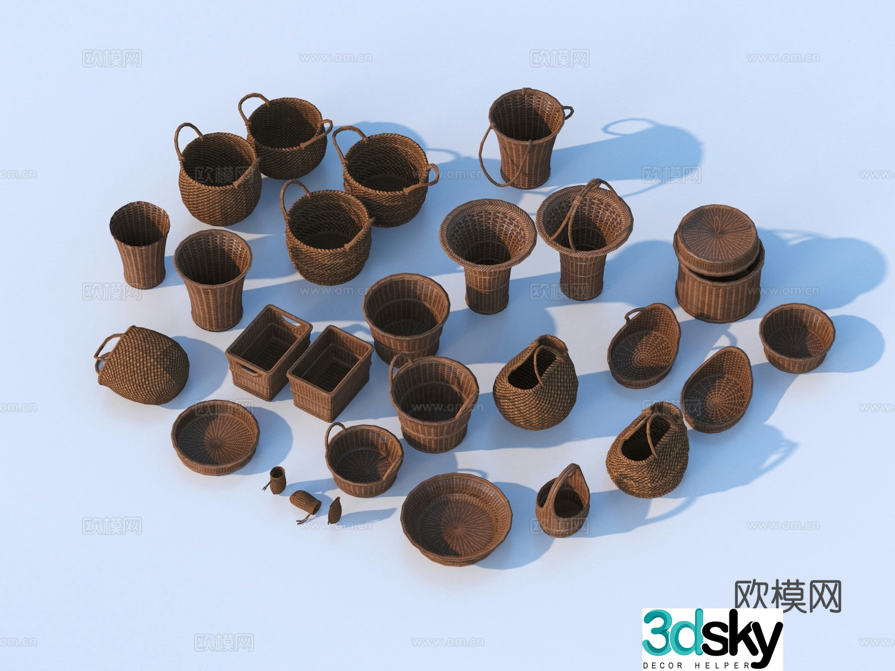 Vegetable basket Vegetable basket Storage basket Vinegar basket 3D model