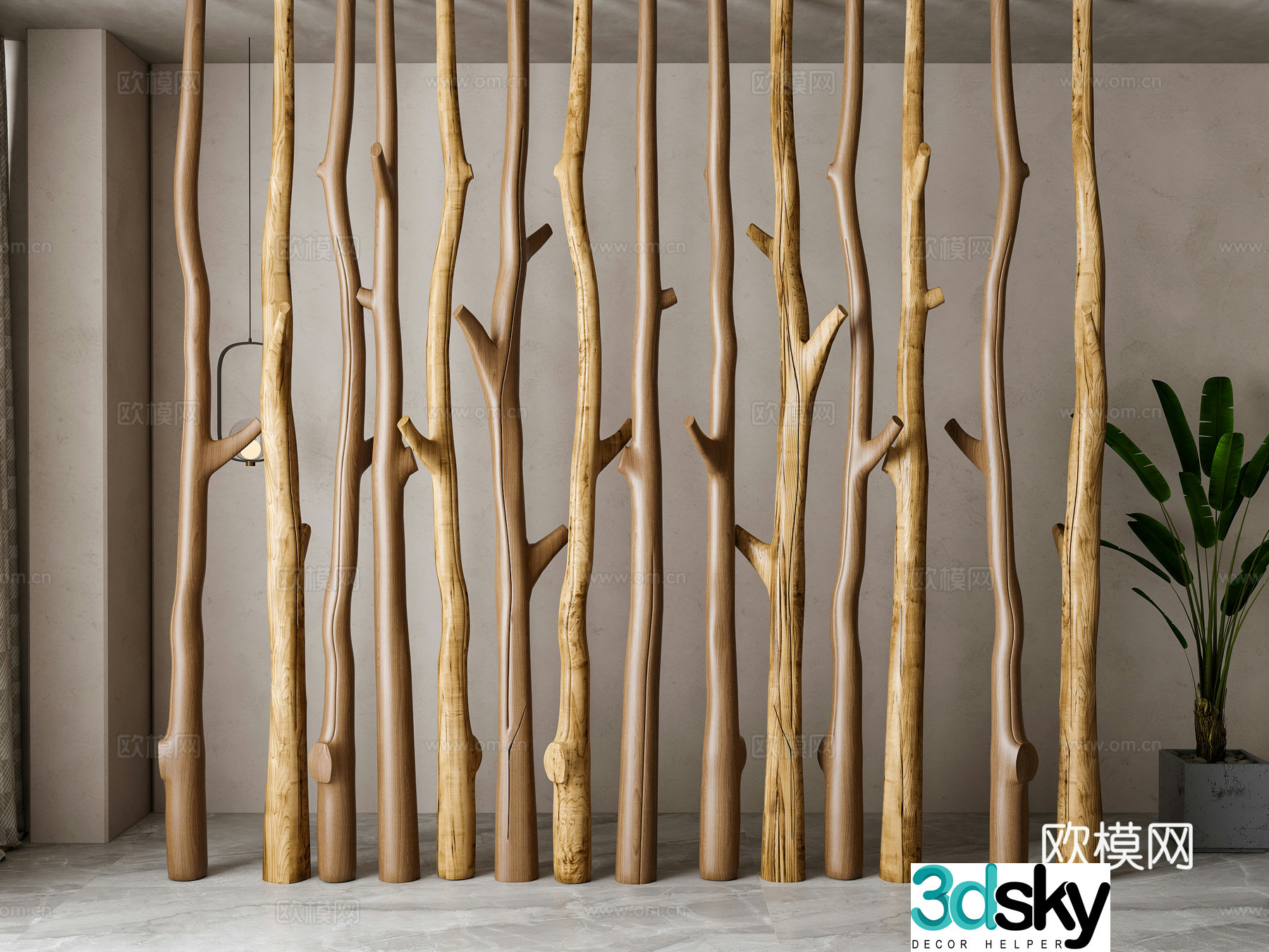 Nordic partition 3d model