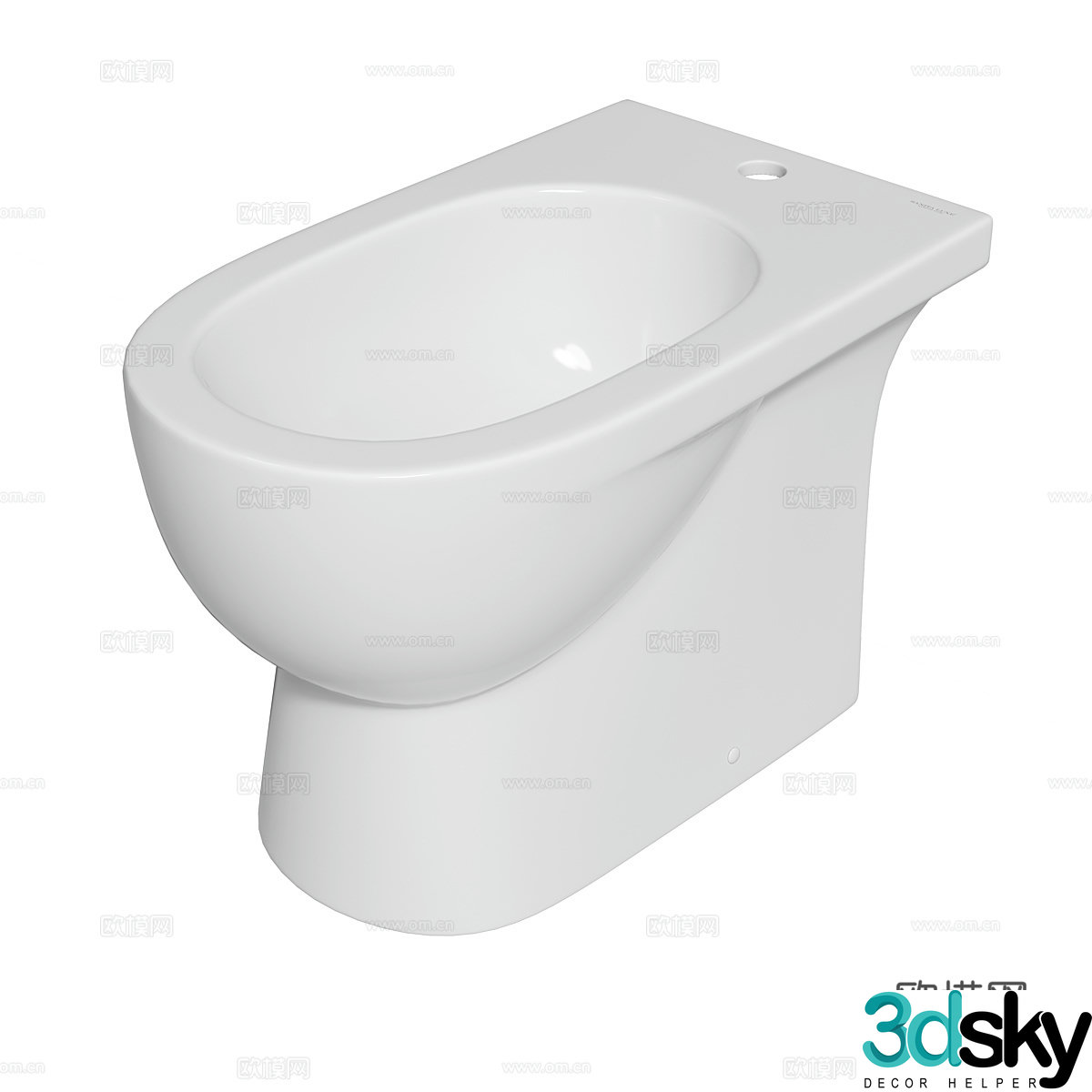 Modern toilet smart toilet wall-mounted toilet household toilet public toilet seat 3D model