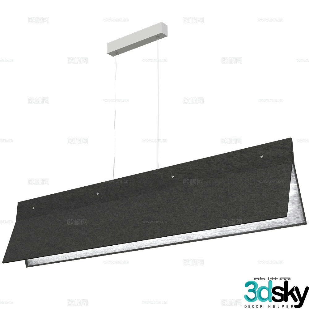 Valaisin modern chandeliers restaurant chandeliers long chandeliers metal chandeliers 3D model