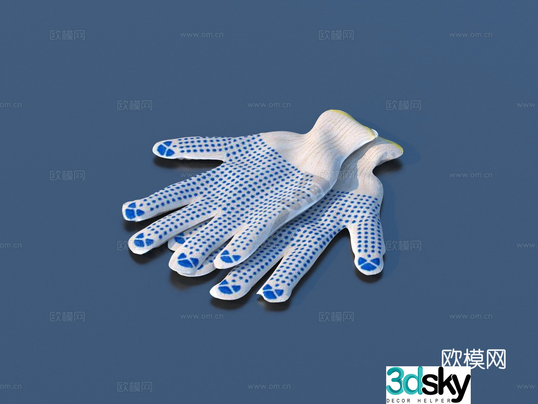 Gloves Hardware Tools 3D Model