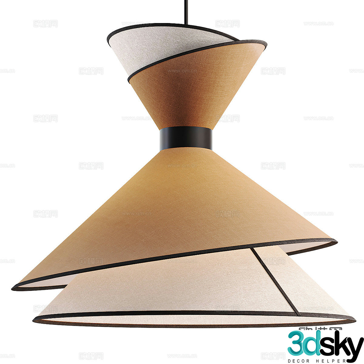 KIMONO GRAND chandelier 3d model