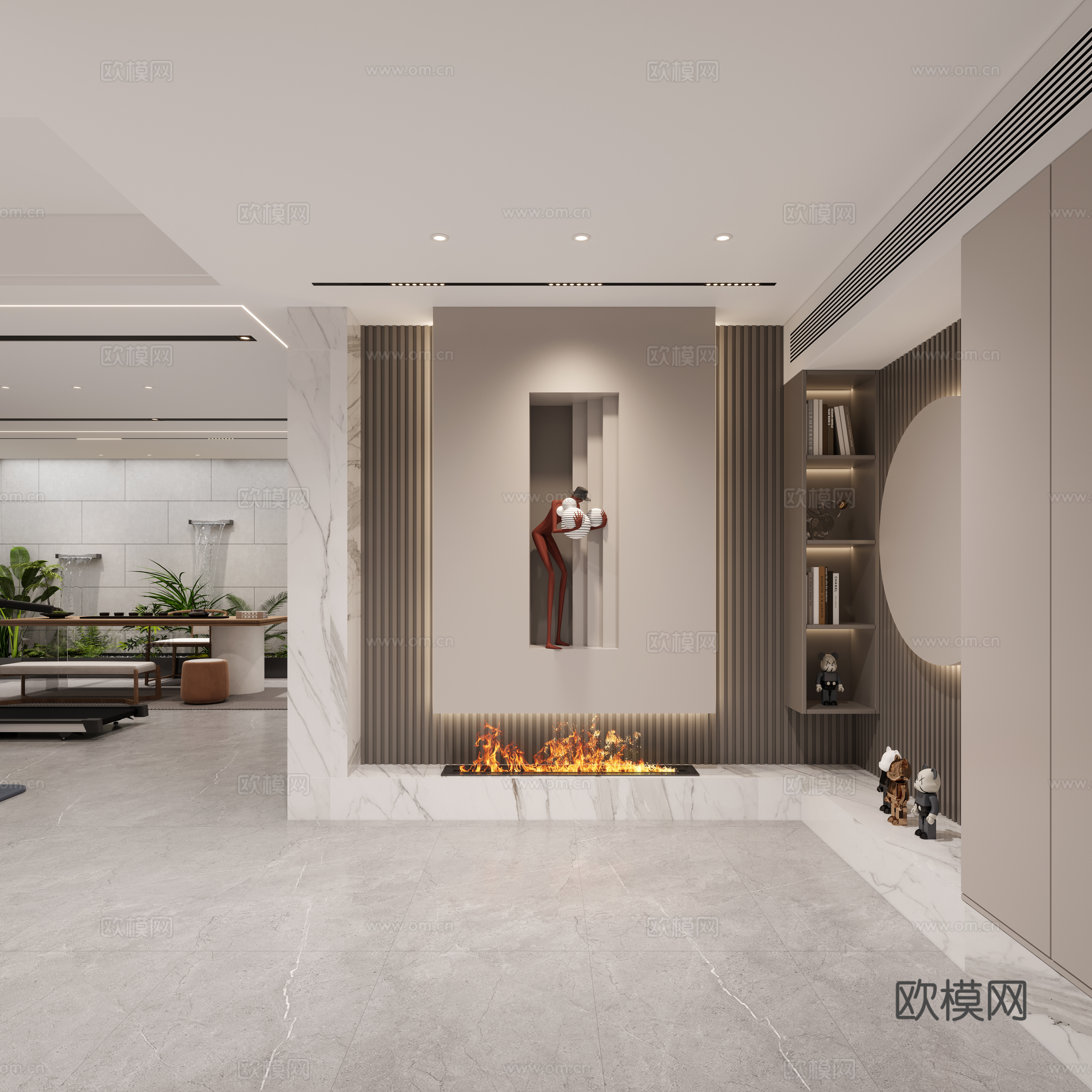 Modern living room 3d model
