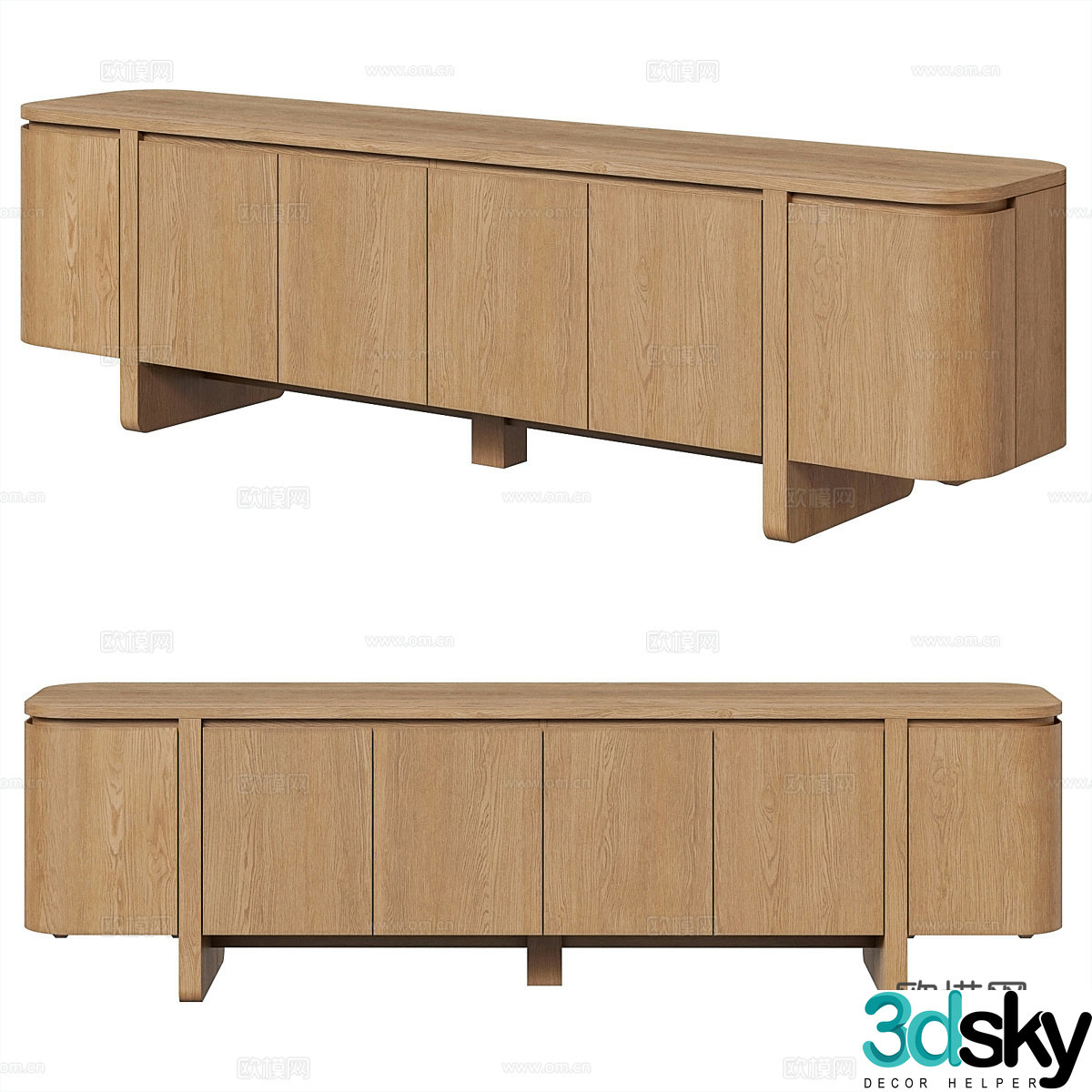 New Chinese TV cabinet 3D model
