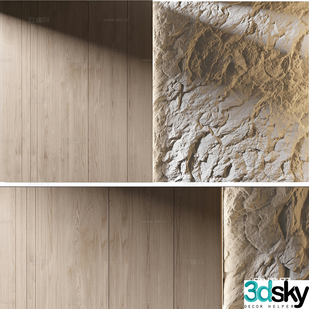 Modern Italian background wall 3d model