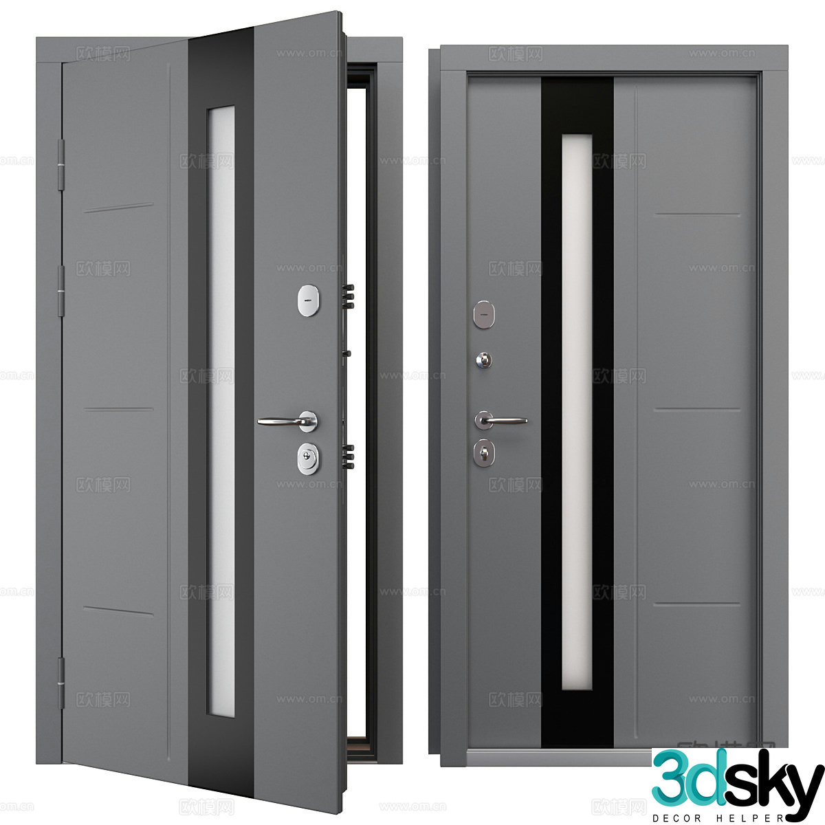 Entrance door 3d model