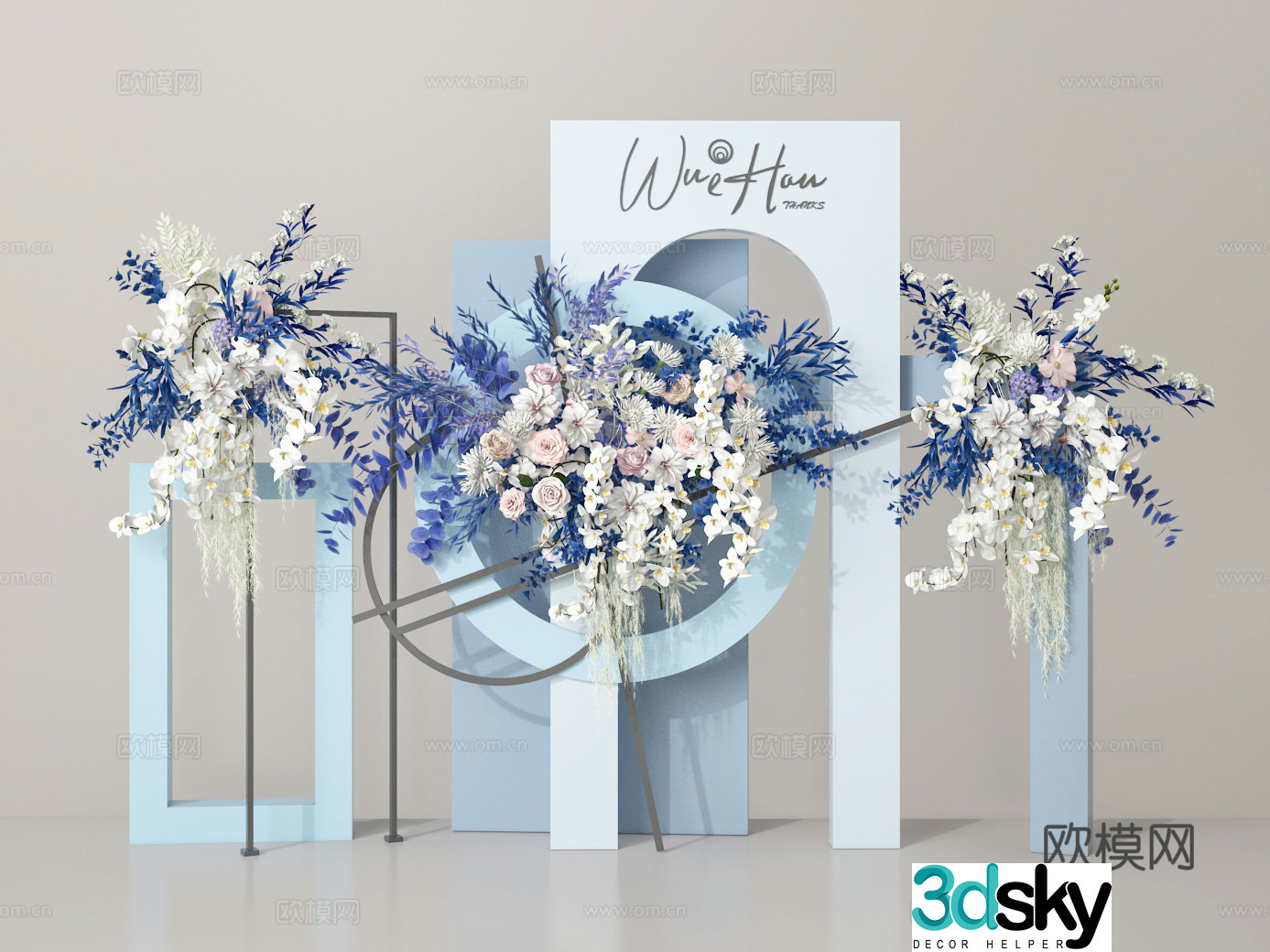 Flower art 3d model