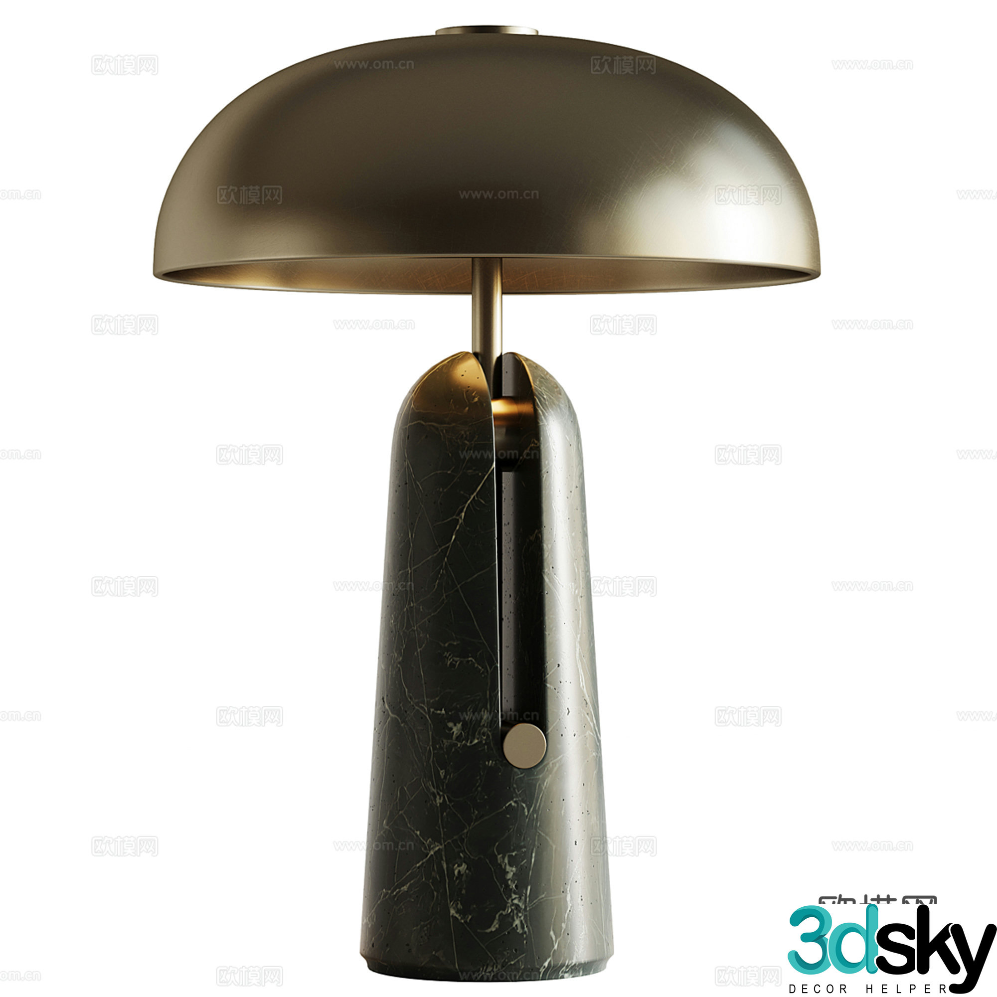 Modern light luxury desk lamp 3D model